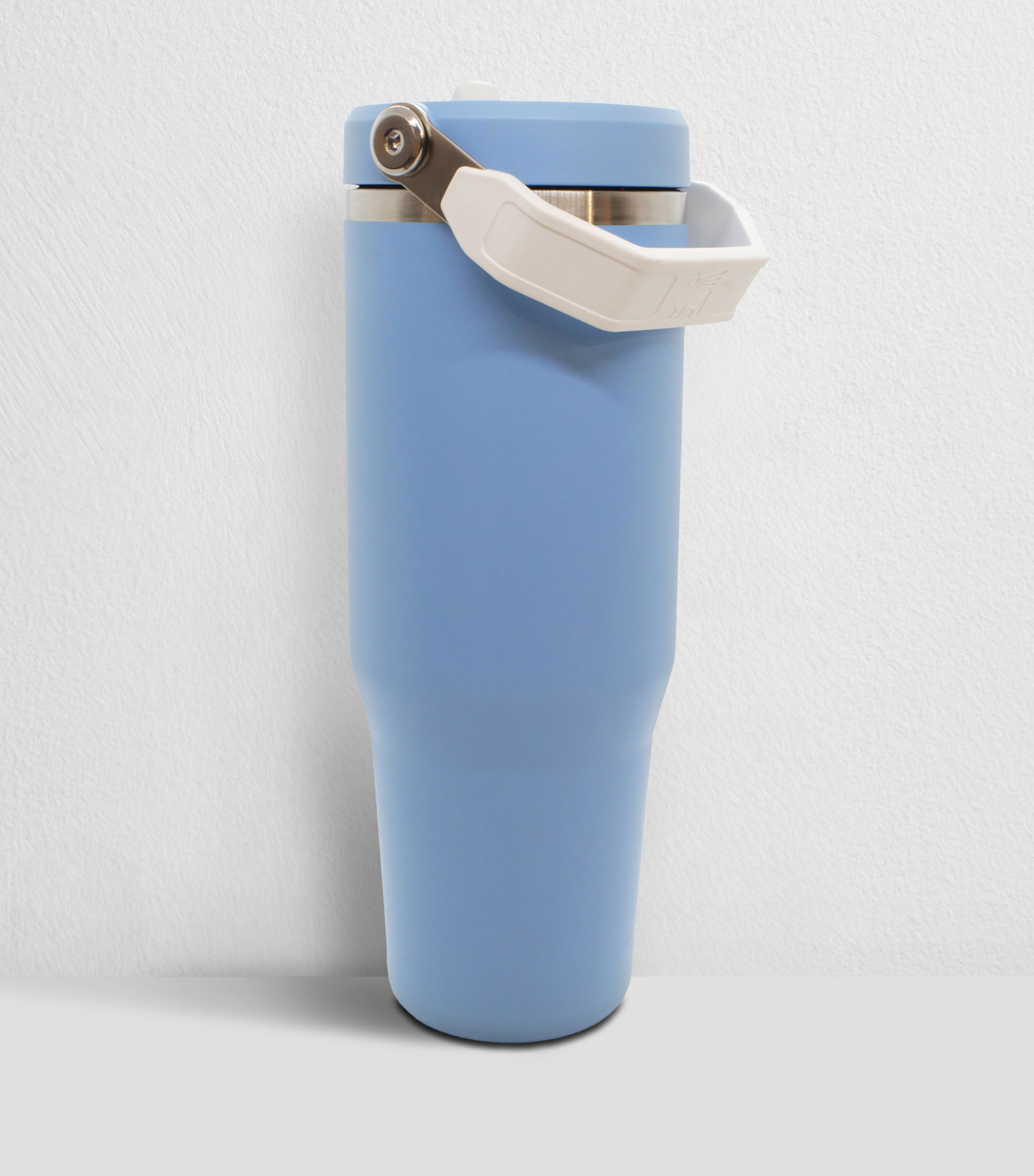 Termo Stanley IceFlow Flip Straw azul en acero inoxidable con popote, 887 ml
