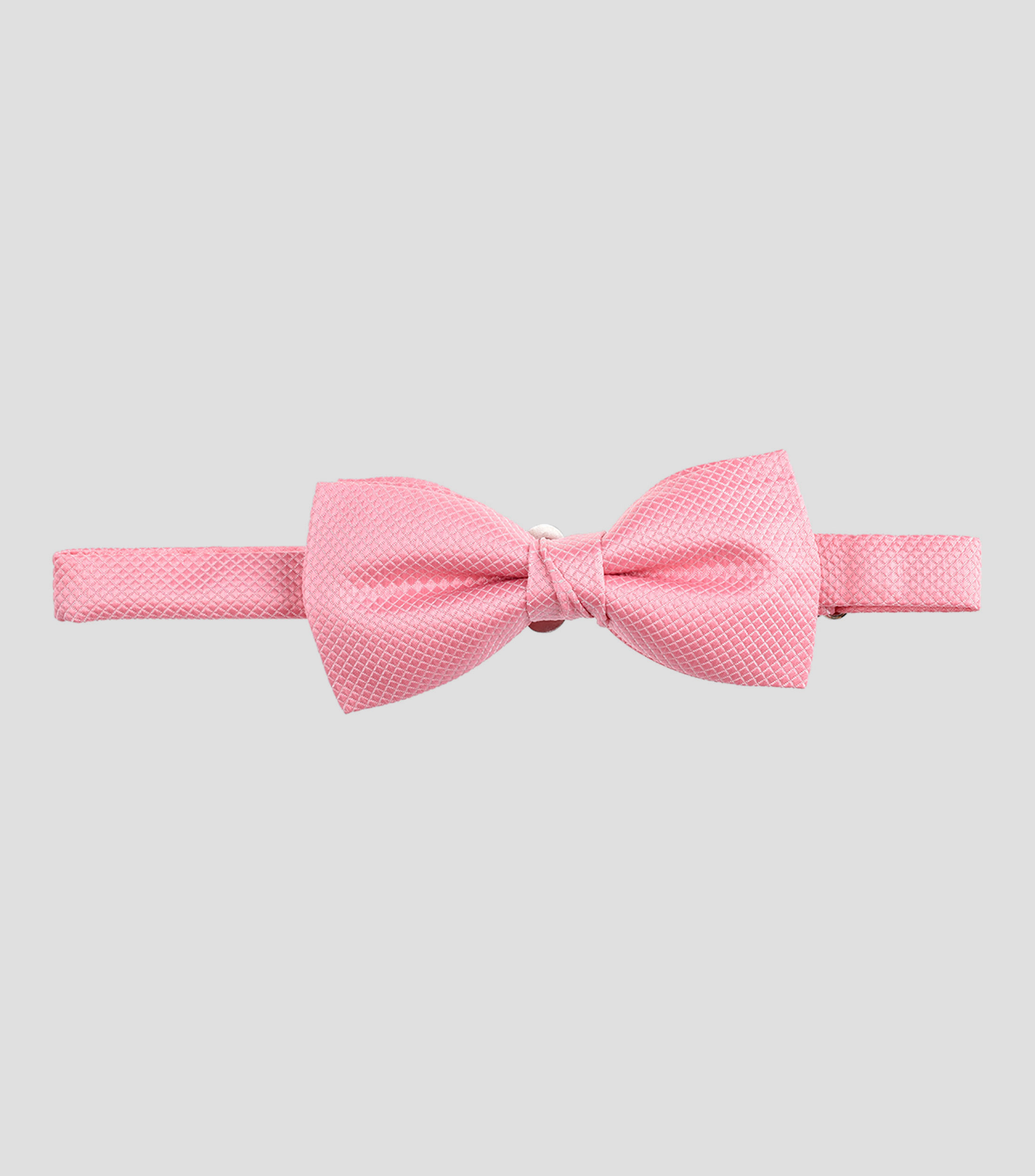 Corbata de moño rosa con microdiseño Niño