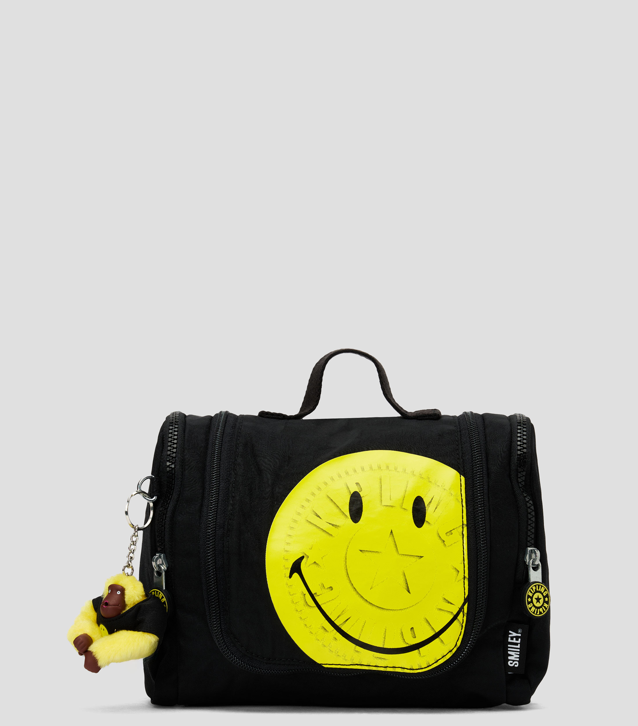Bolsa satchel negra Smiley estampada Niña