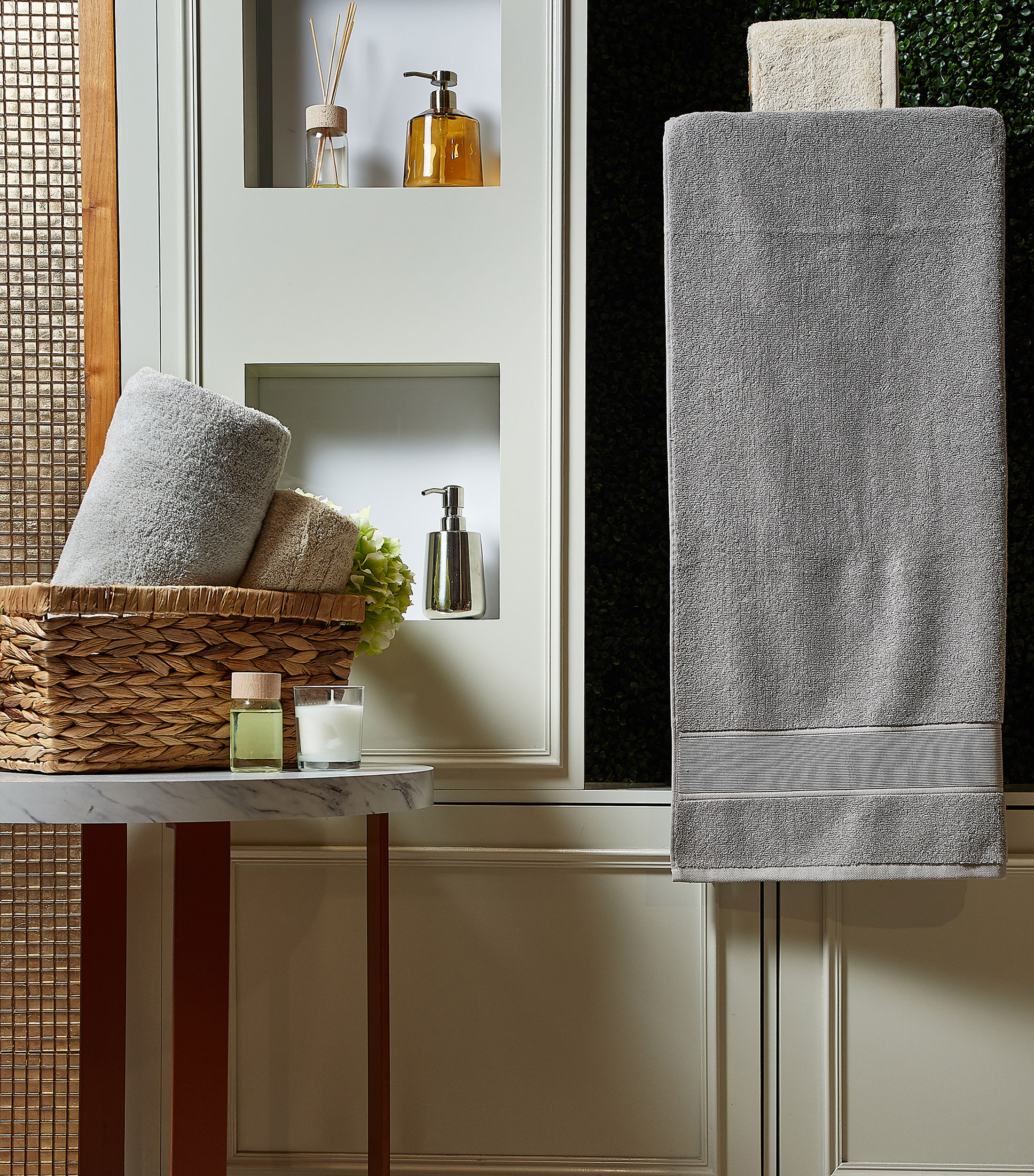 Toalla de Medio Baño Sanders Gris