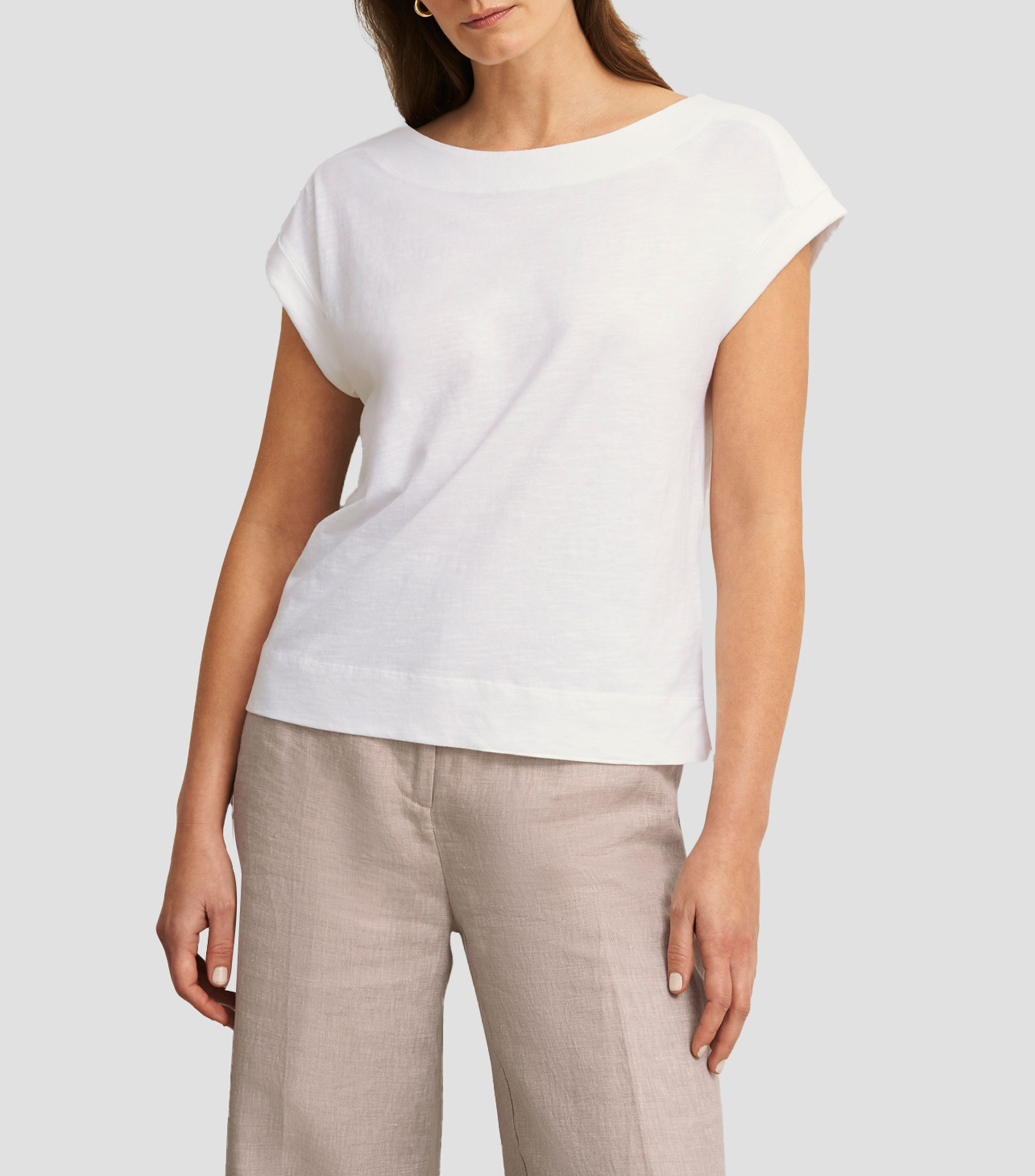 Playera cuello redondo manga corta Mujer