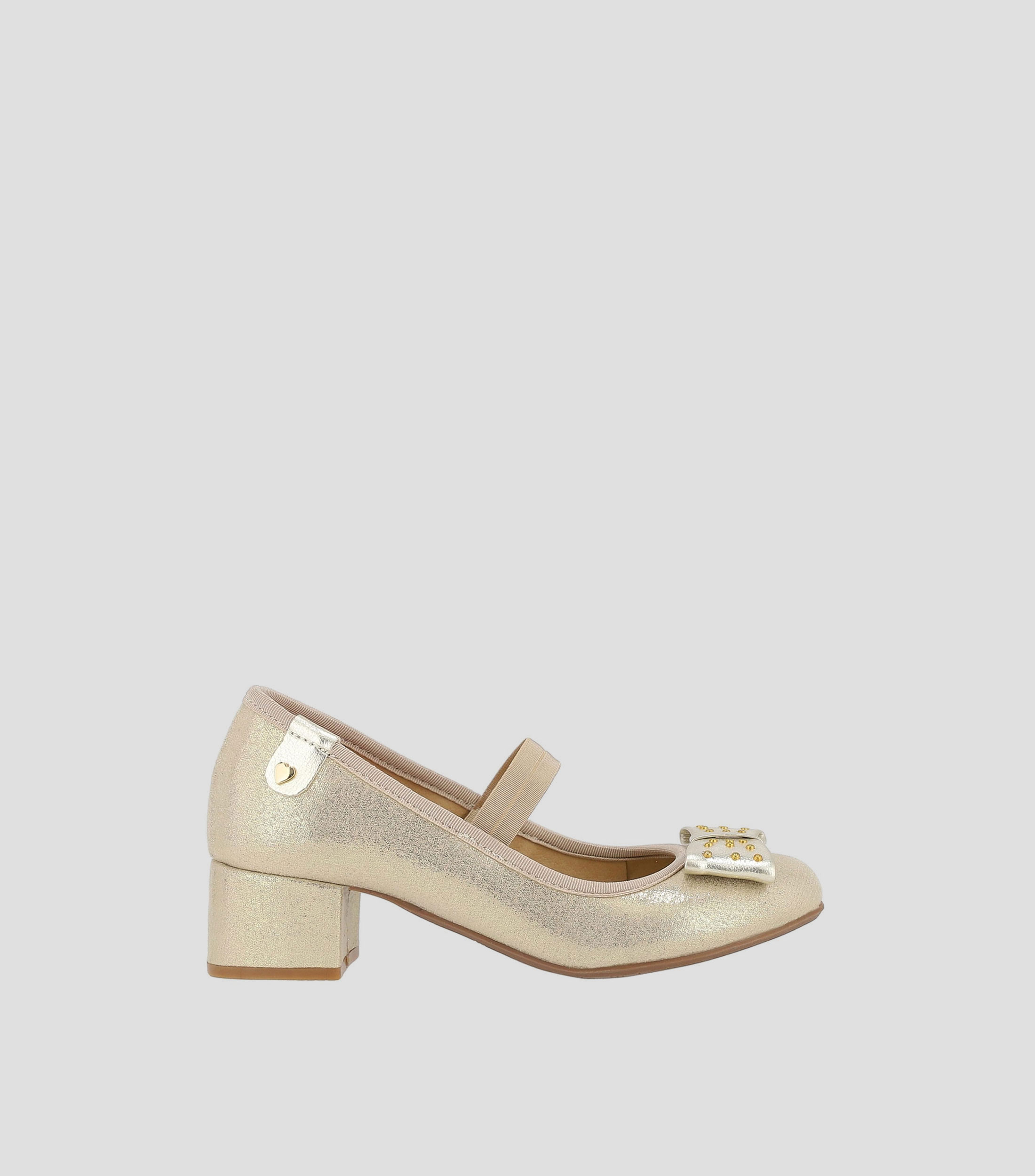 Zapatillas Mary Jane de tacon bajo ancho con mono Nina