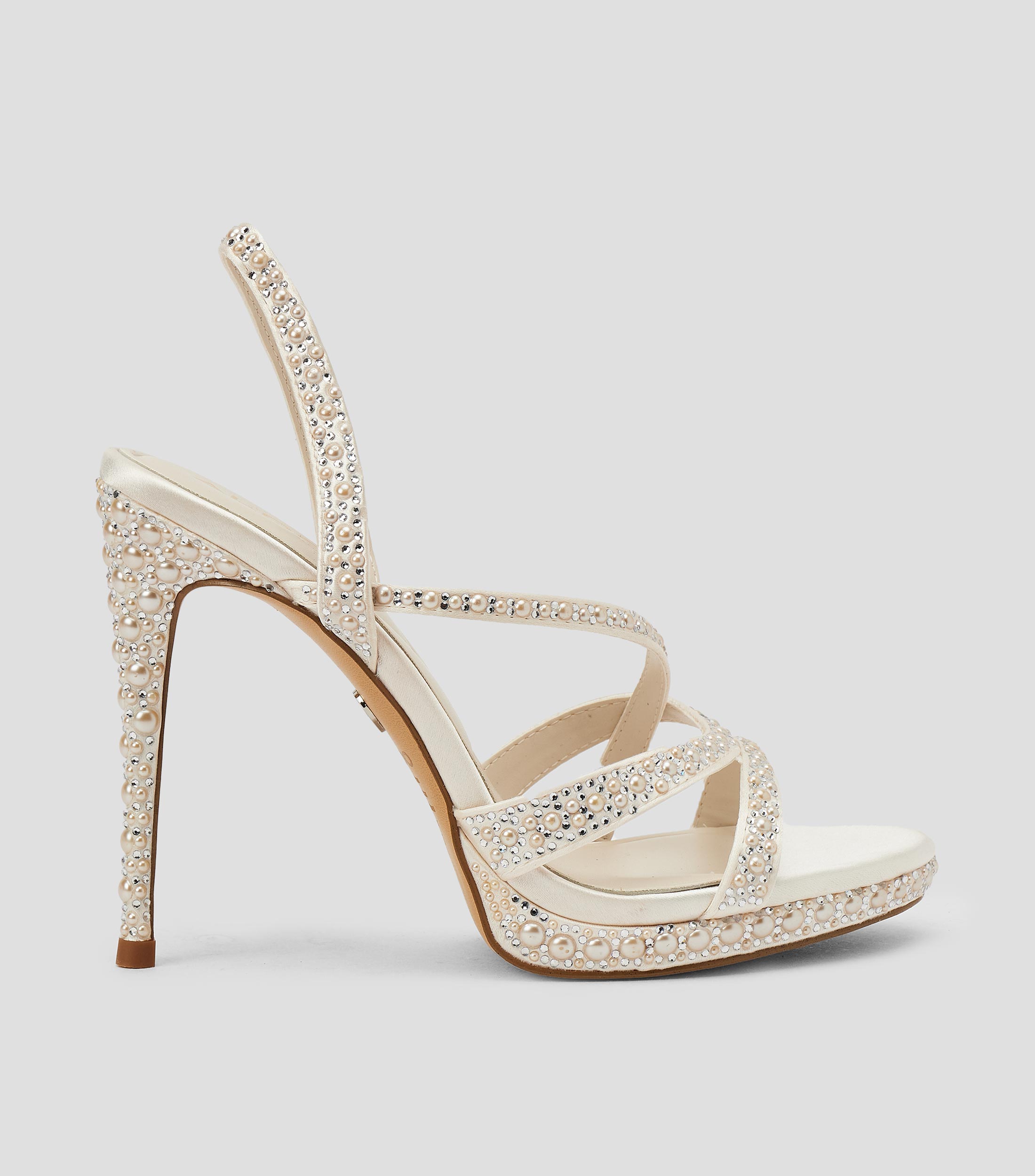 Sandalias con tacón alto delgado Mujer