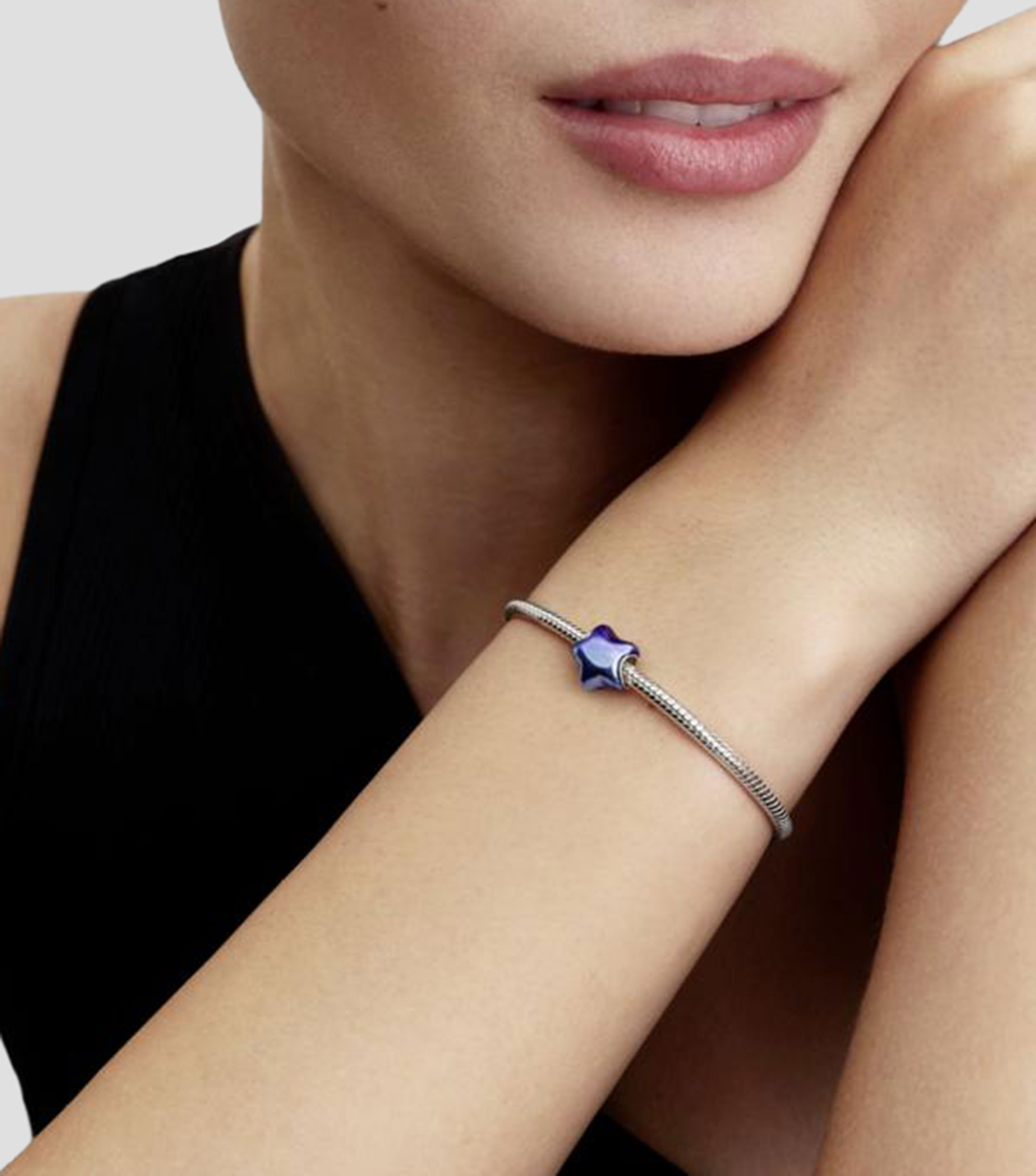 Charm de estrella en plata .925 Mujer