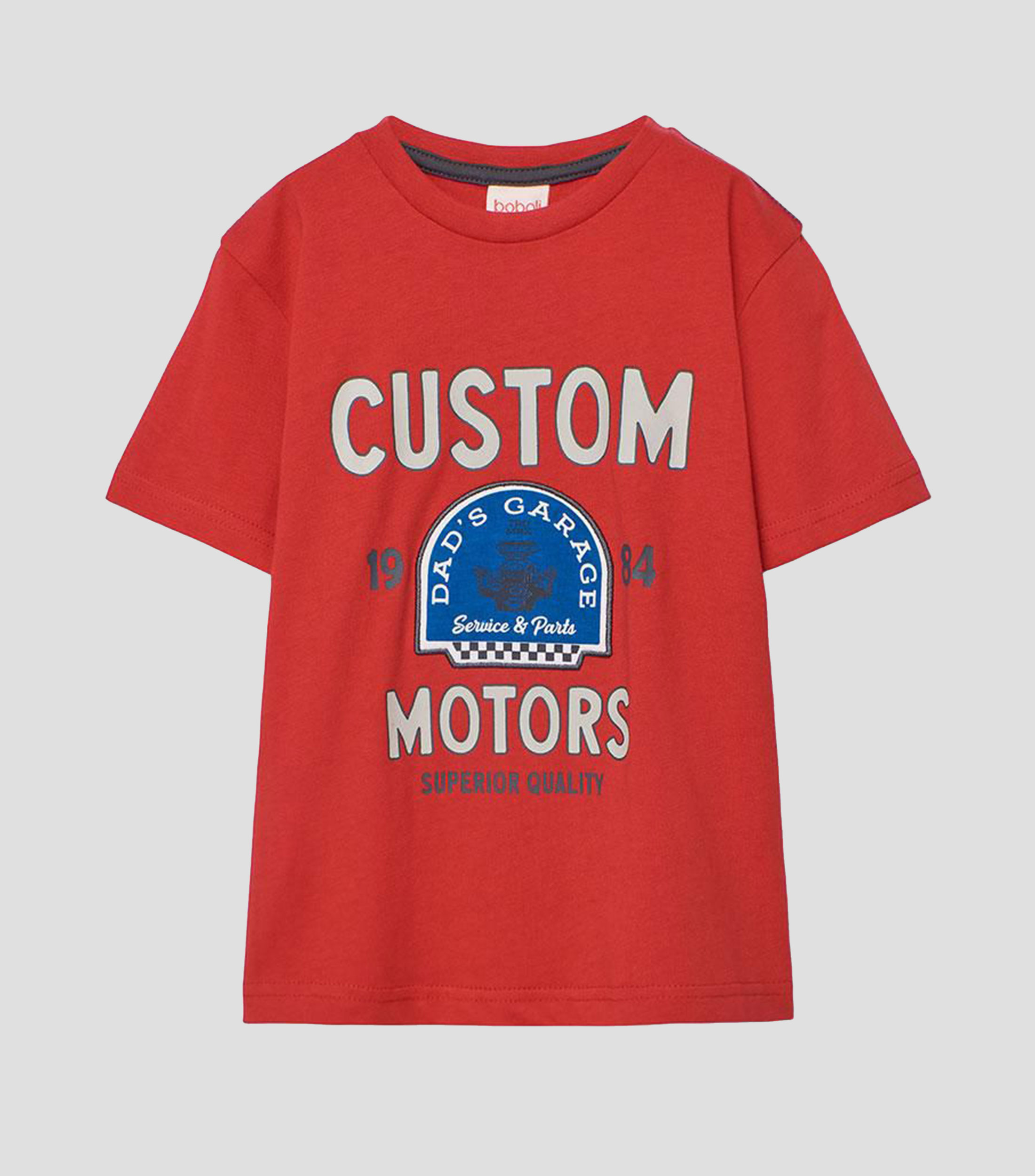 Playera cuello redondo manga corta estampada Niño