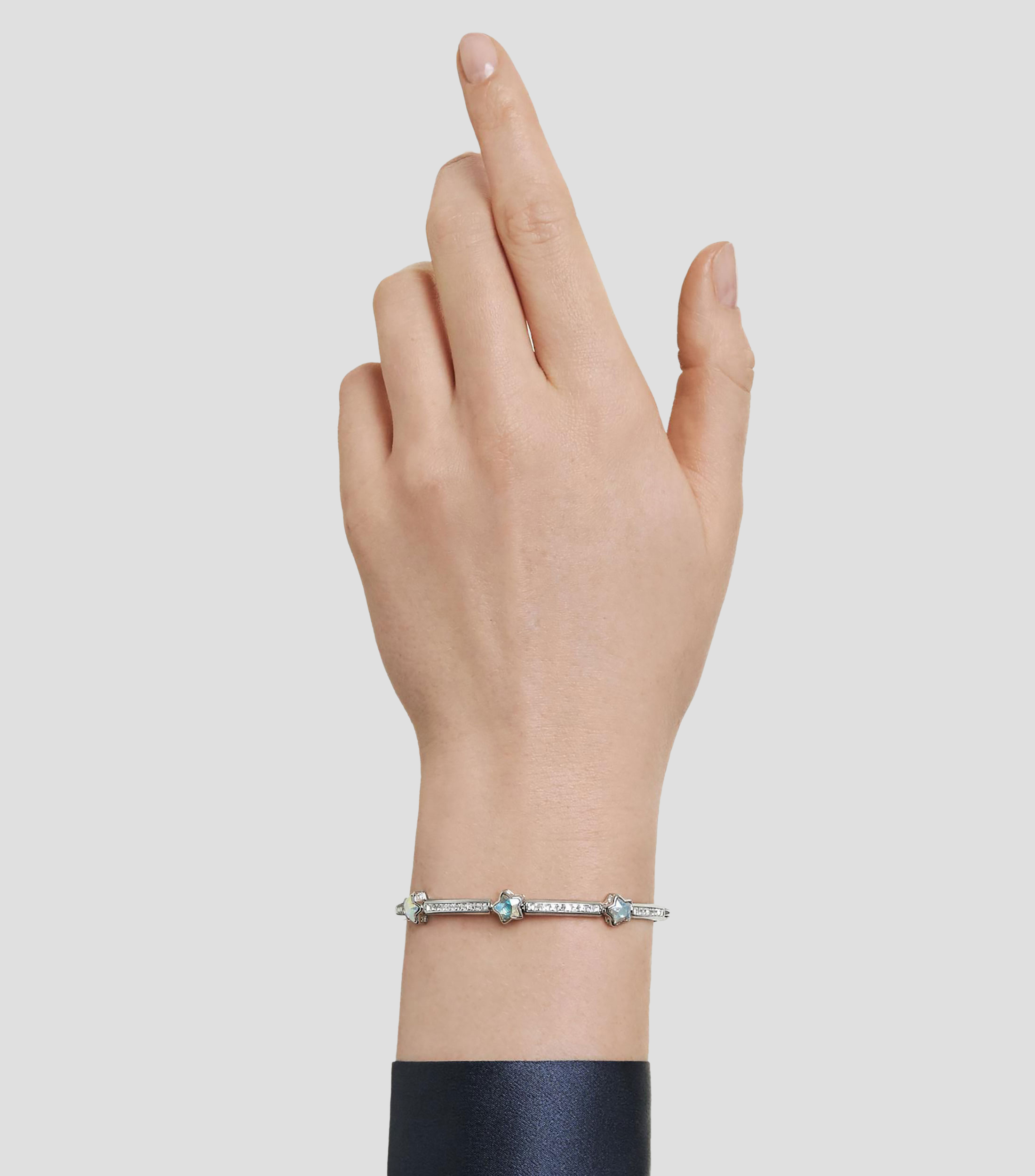 Brazalete con estrellas y cristales en pavé Chroma Mujer