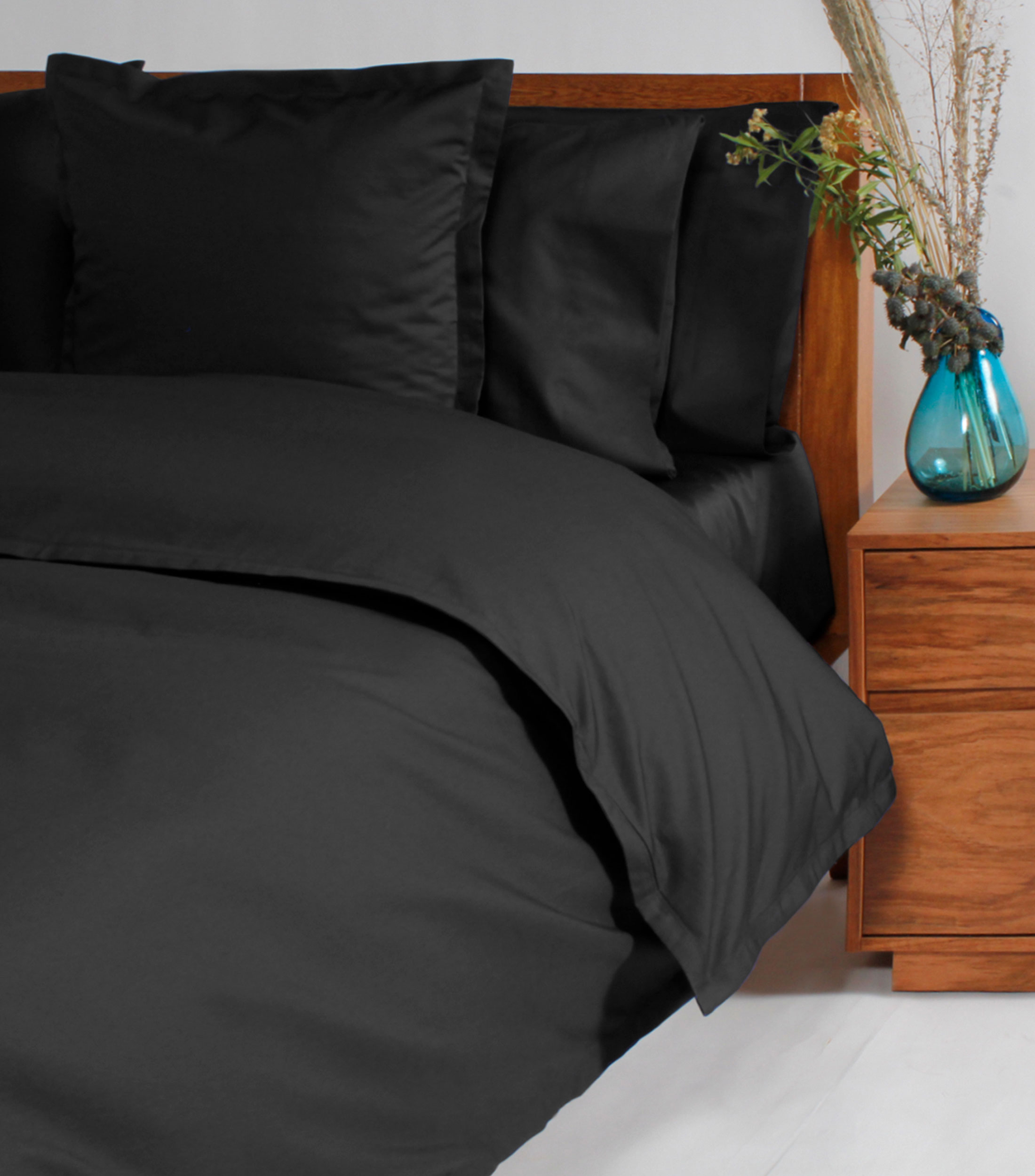Set de funda para Duvet Individual Negro