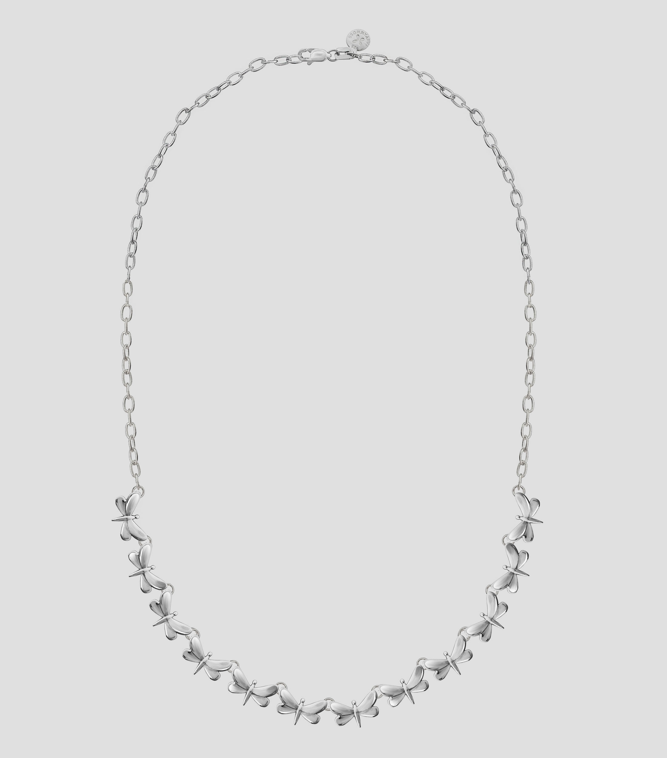 Collar con 12 libelulas en plata .925 Alegria Mujer