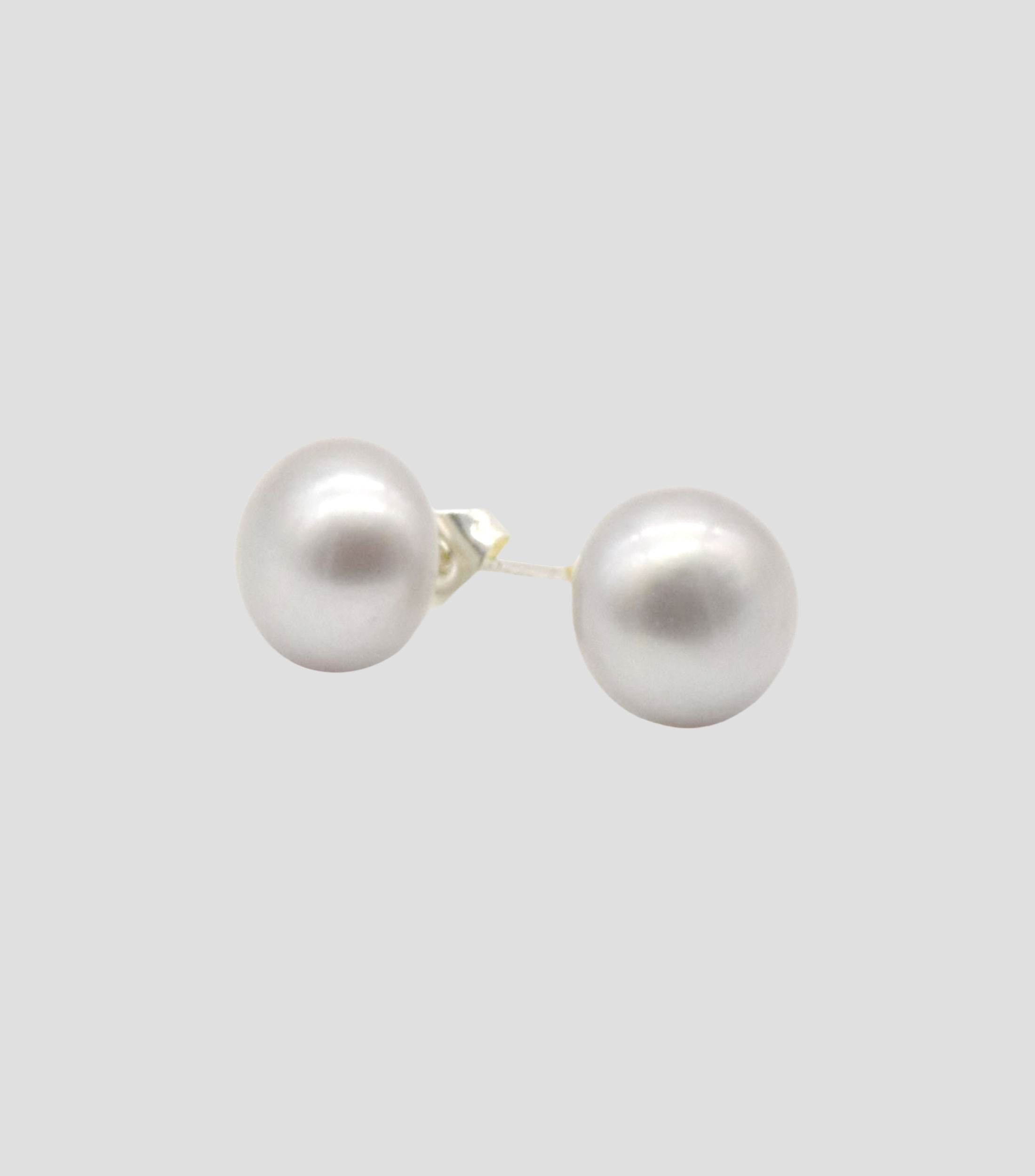 Broqueles con perla de agua dulce Moon Face Mujer