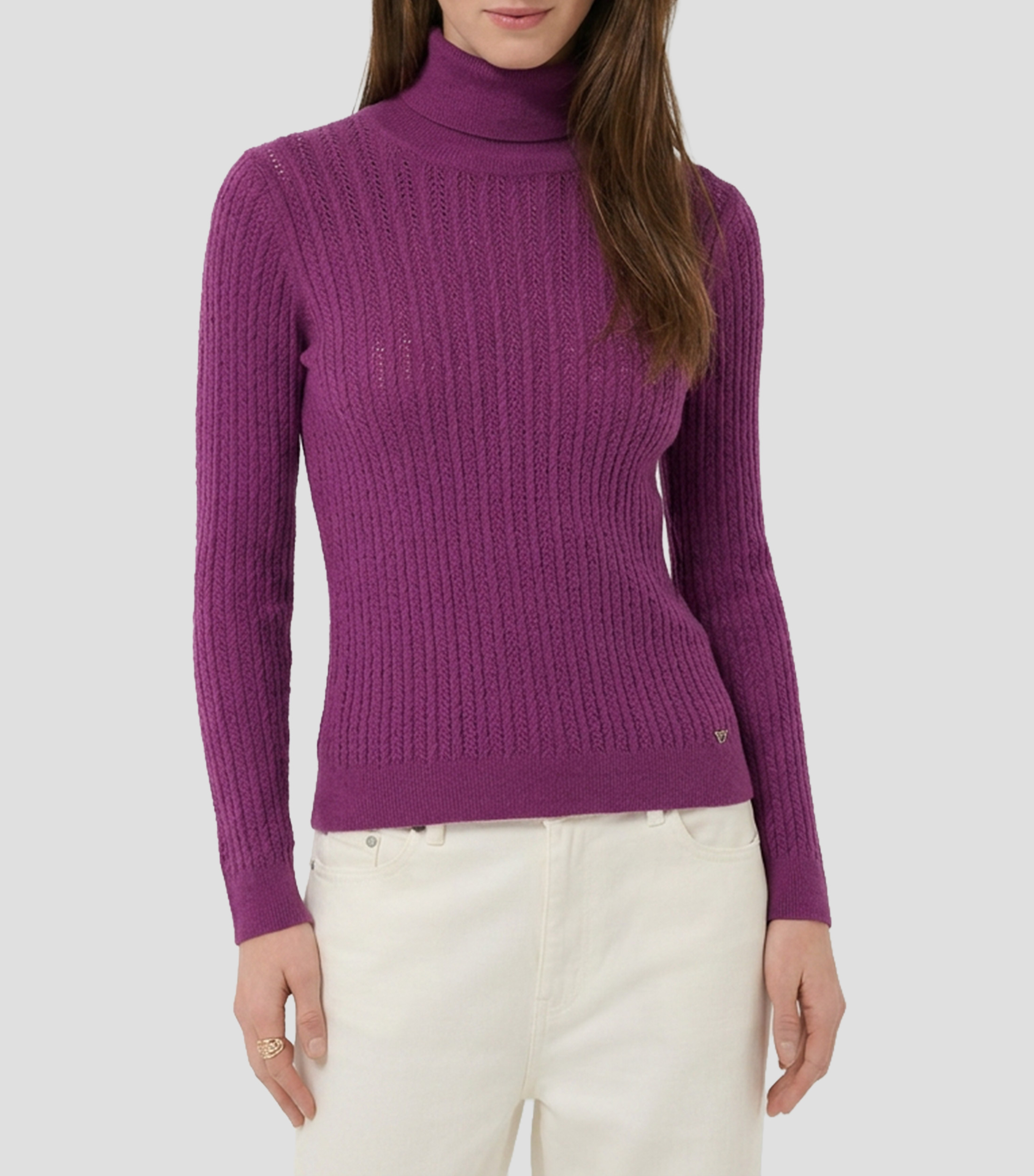 Suéter cuello de tortuga Mujer