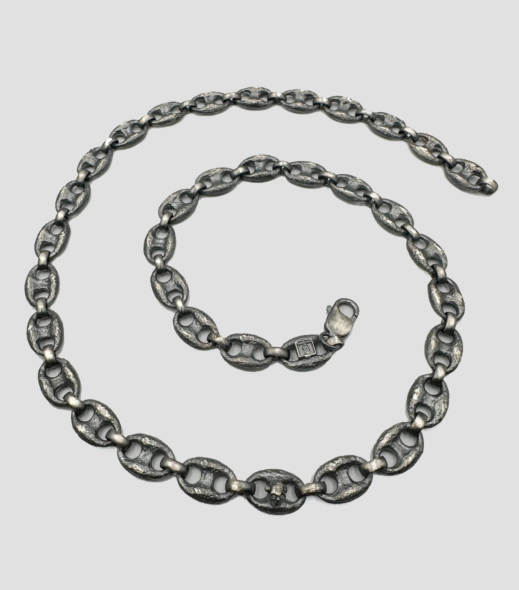 Cadena Can Pull Chain Skull en plata .925 Unisex