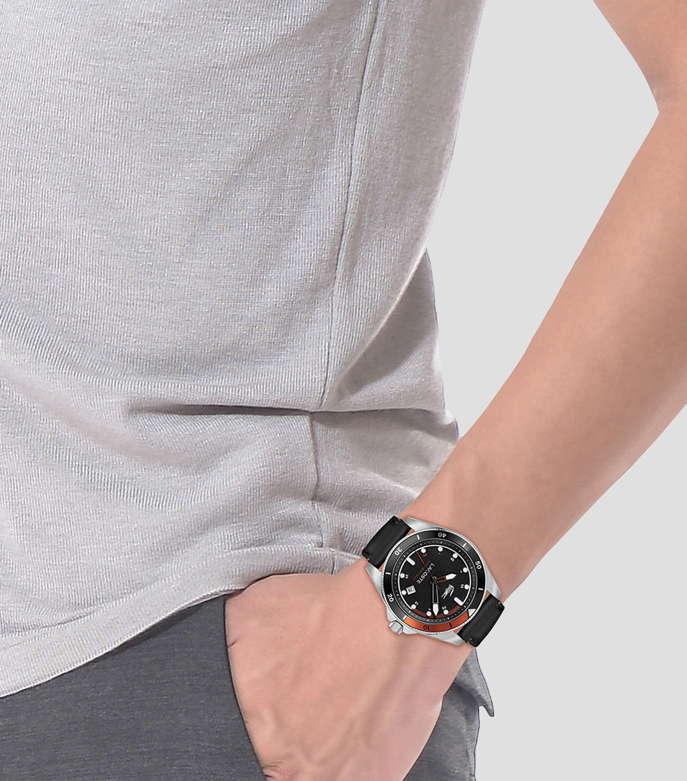Reloj para Hombre Mainsail Deportivo Plateado, Negro