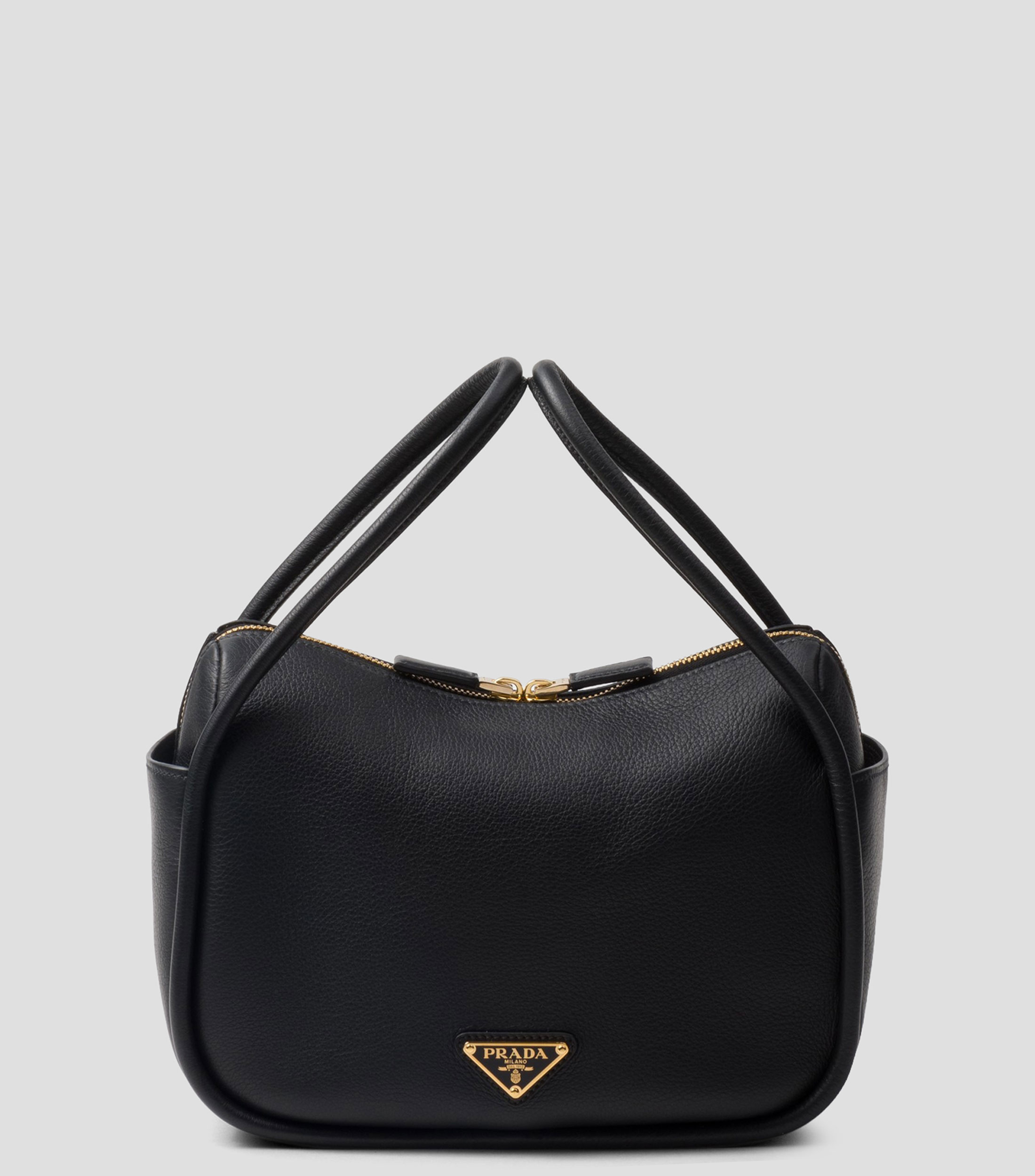 Bolsa de Mano Negra en Piel Darling, Mujer