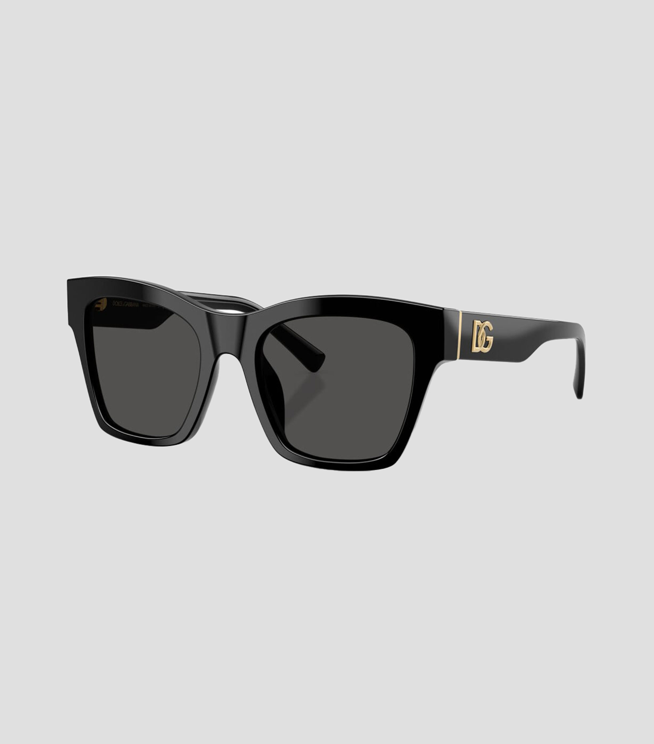 Lentes de sol cuadrados negro Mujer