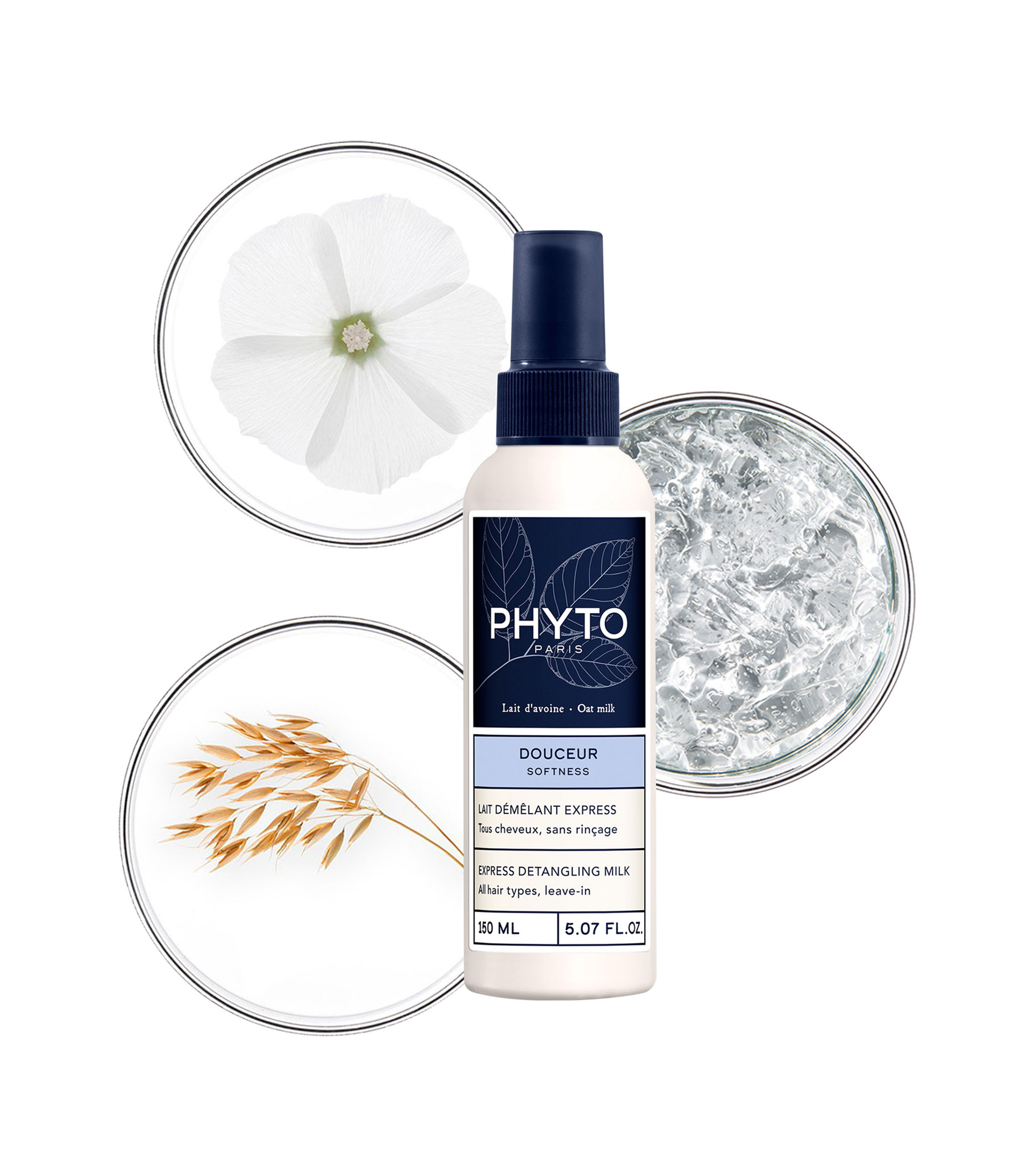 Leche desenredante express Phyto Softness, 150 ml