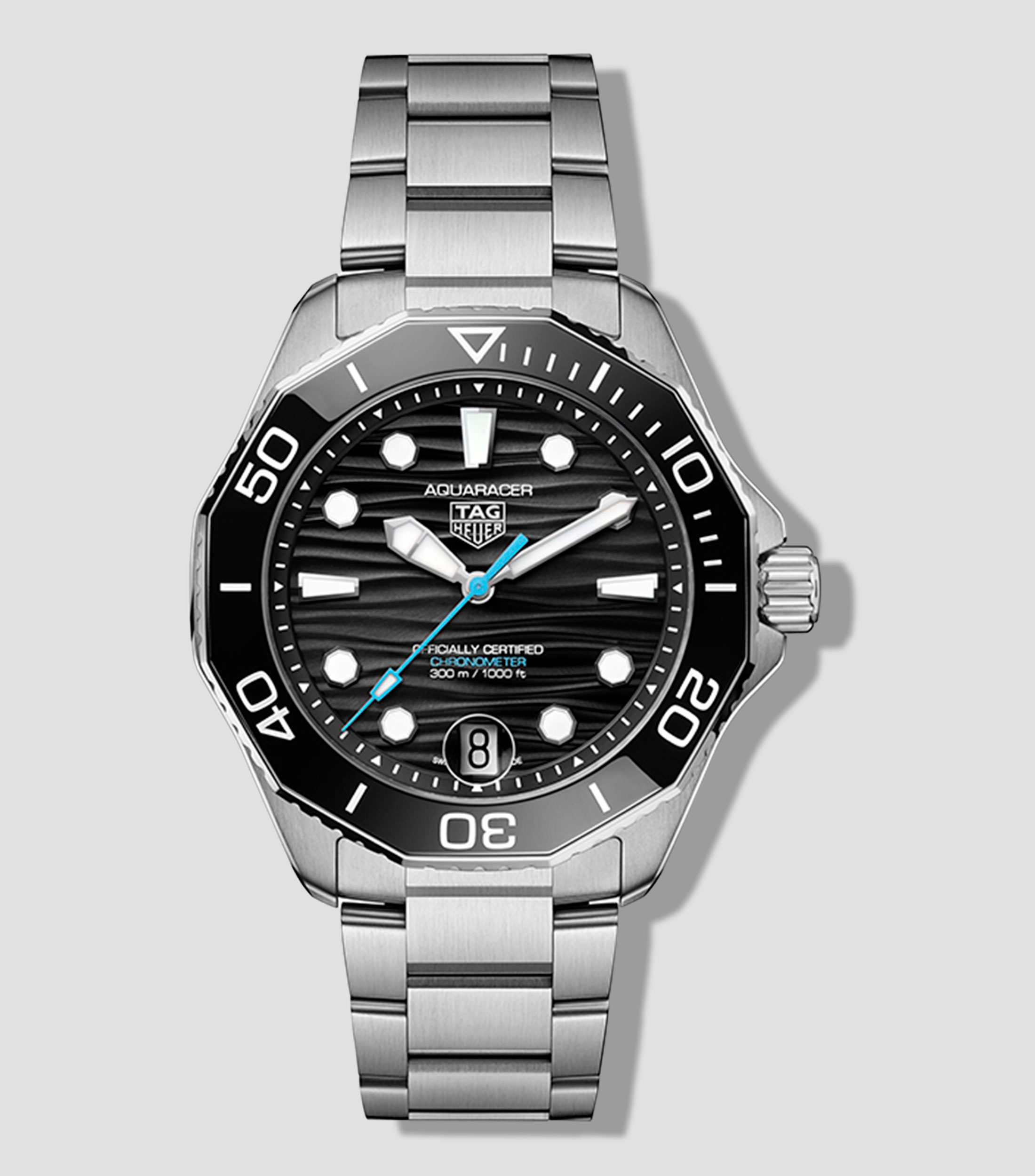 Reloj para hombre Aquarecer casual, negro