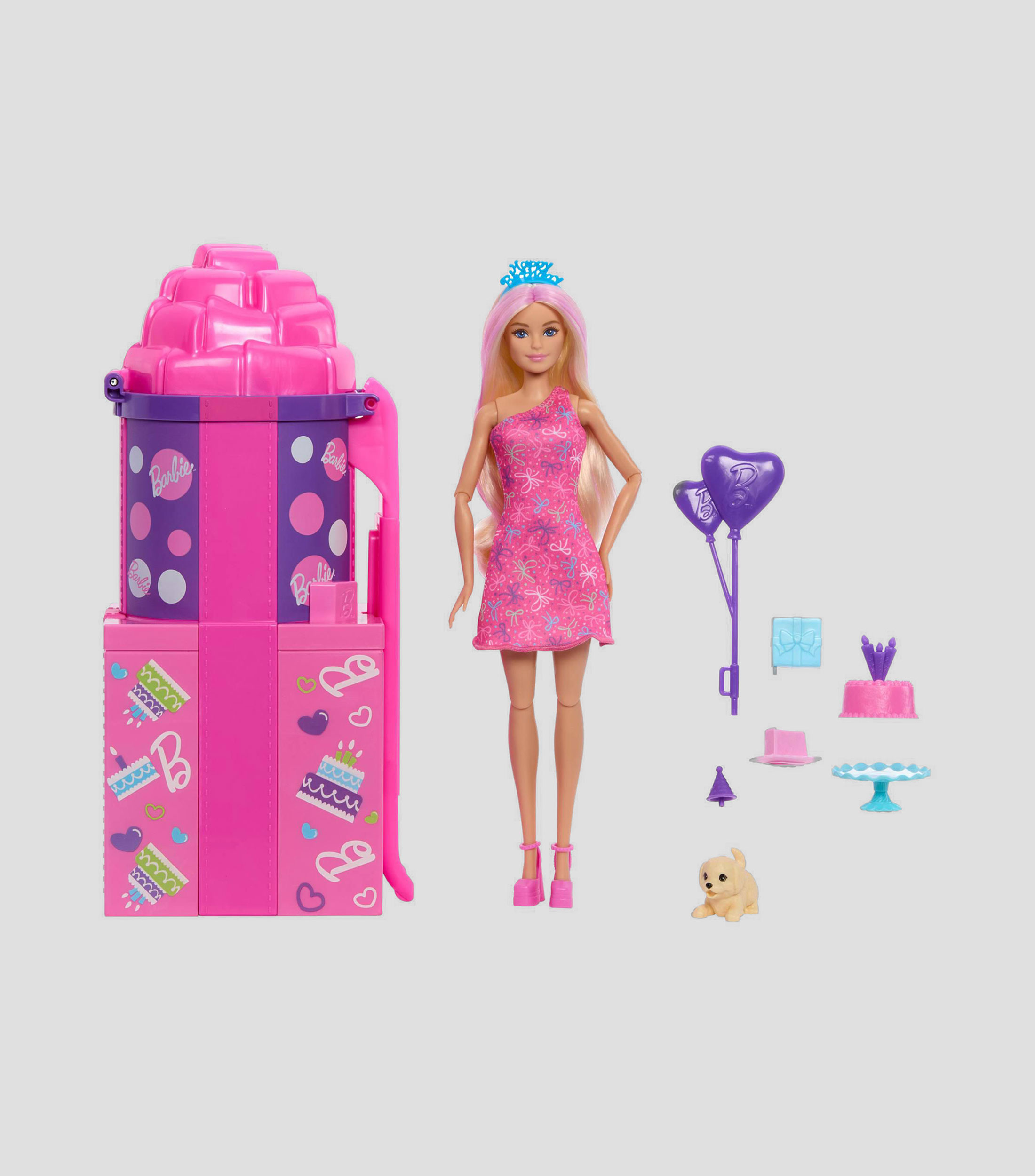 Muñeca Barbie Party Unboxed Resbaladilla