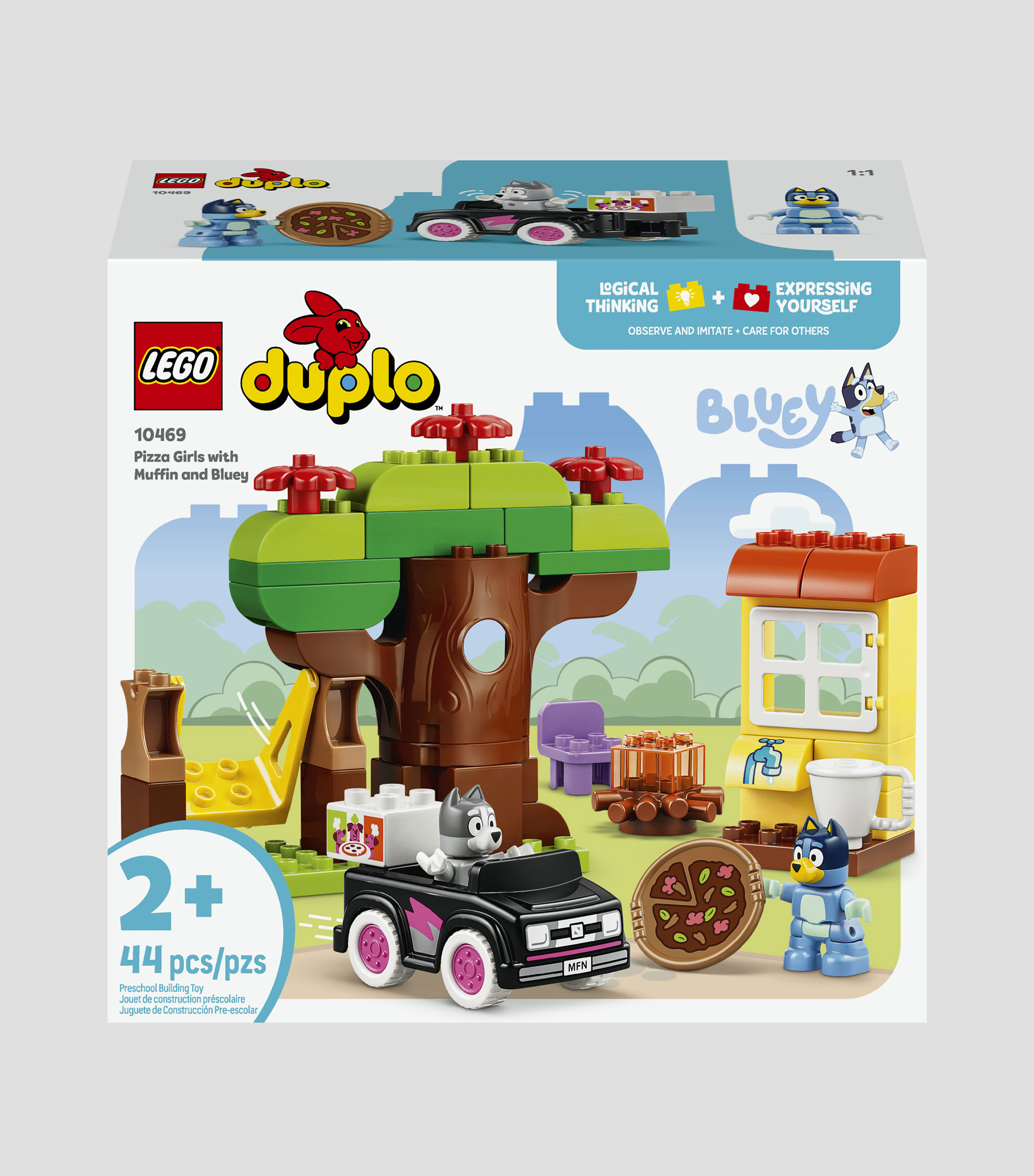LEGO DUPLO Bluey Pizzeras con Muffin y Bluey