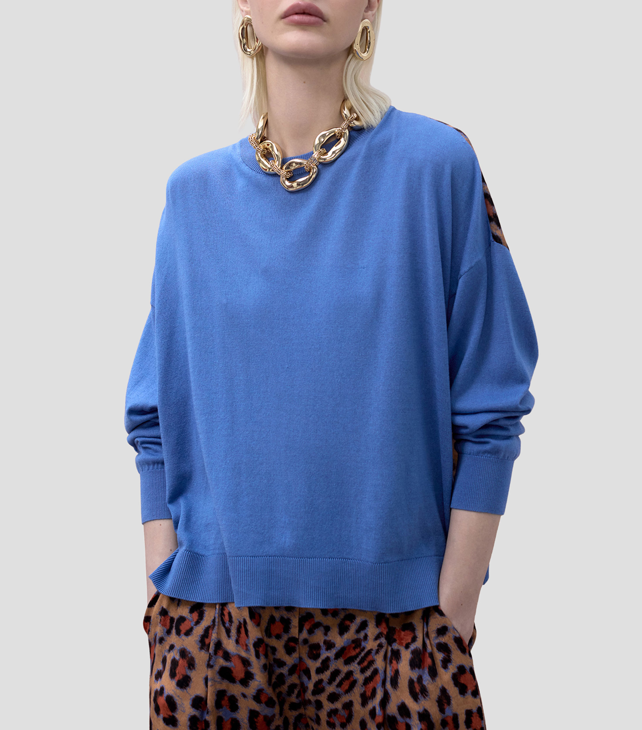 Suéter cuello redondo Mujer
