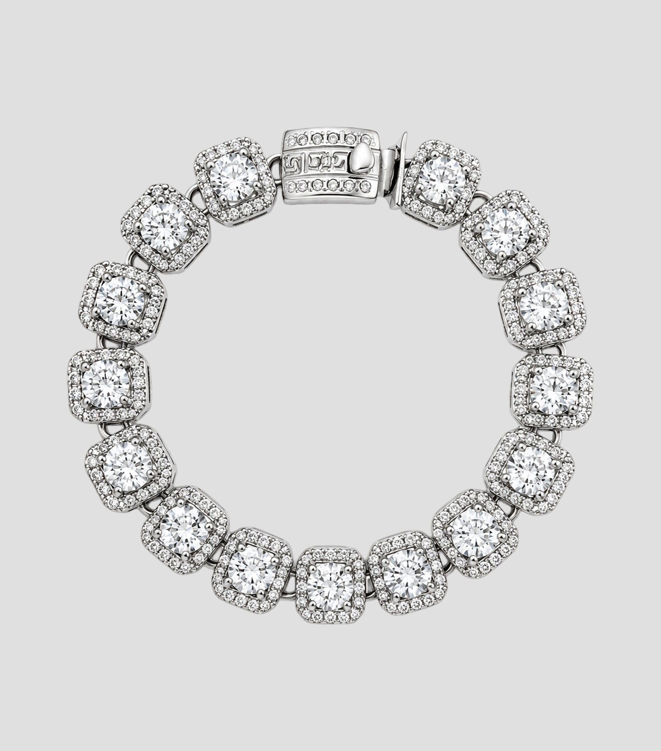 Pulsera en Plata esterlina con cristales suizos Unisex