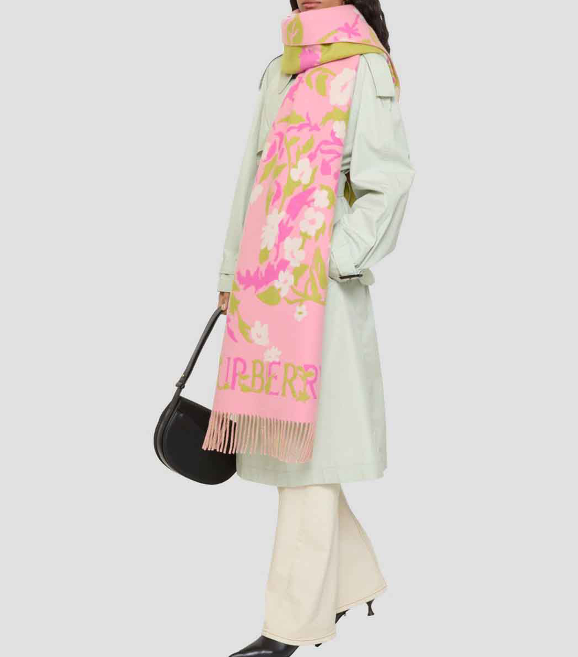 Bufanda con estampado de flores Unisex