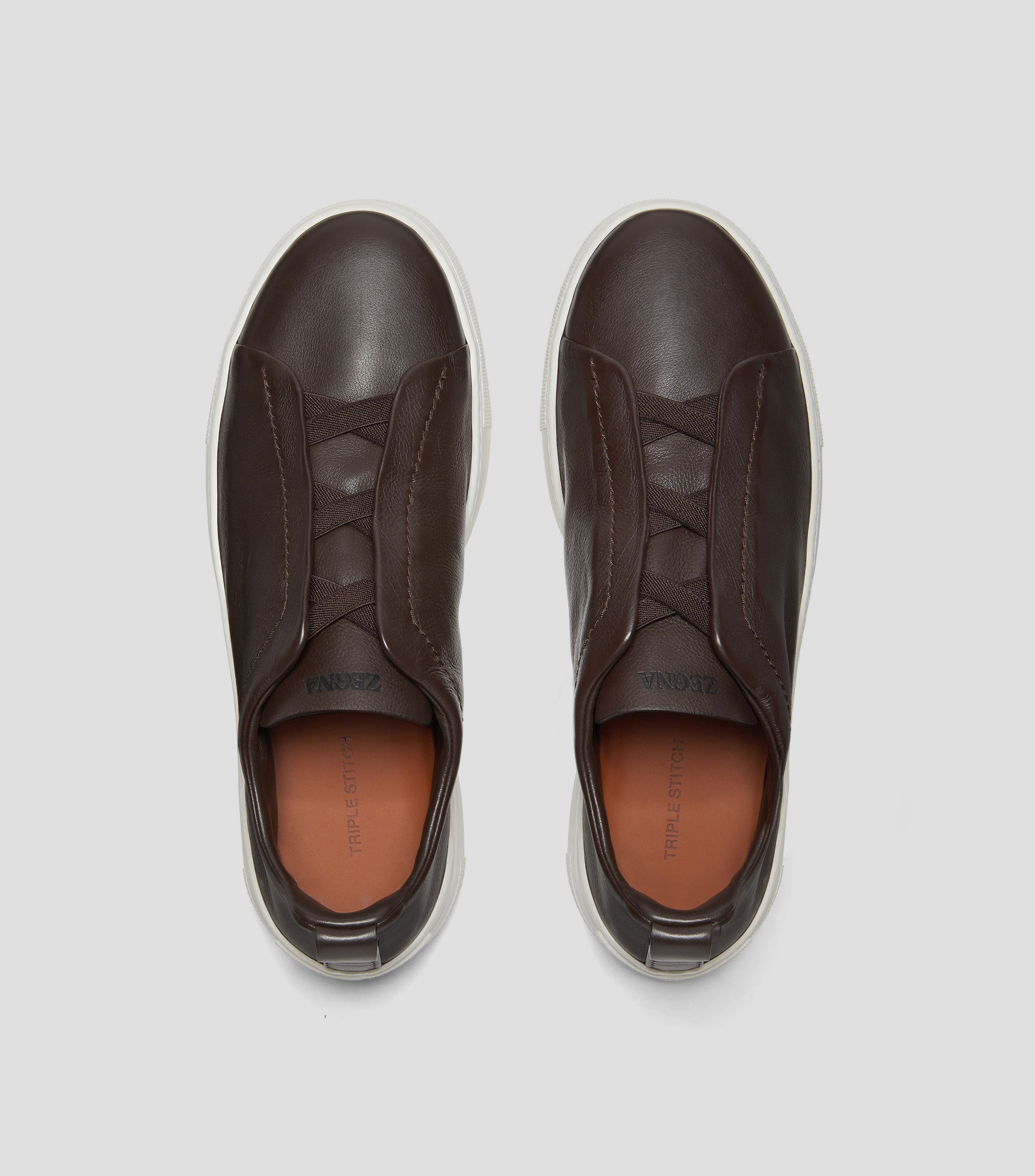 Tenis Casuales Triple Stitch en Piel Hombre