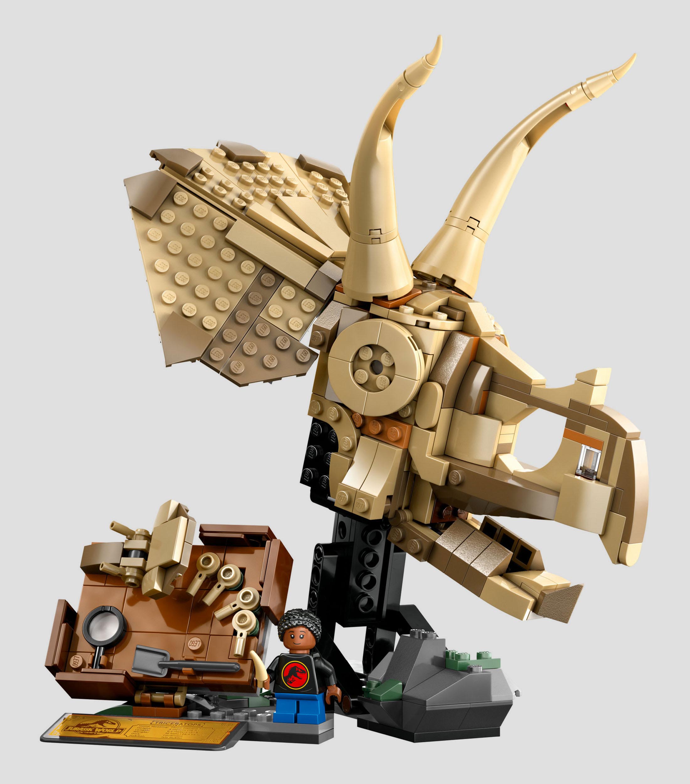 Lego Jurassic World Fósiles de Dinosaurio Cráneo de Triceratops 76969