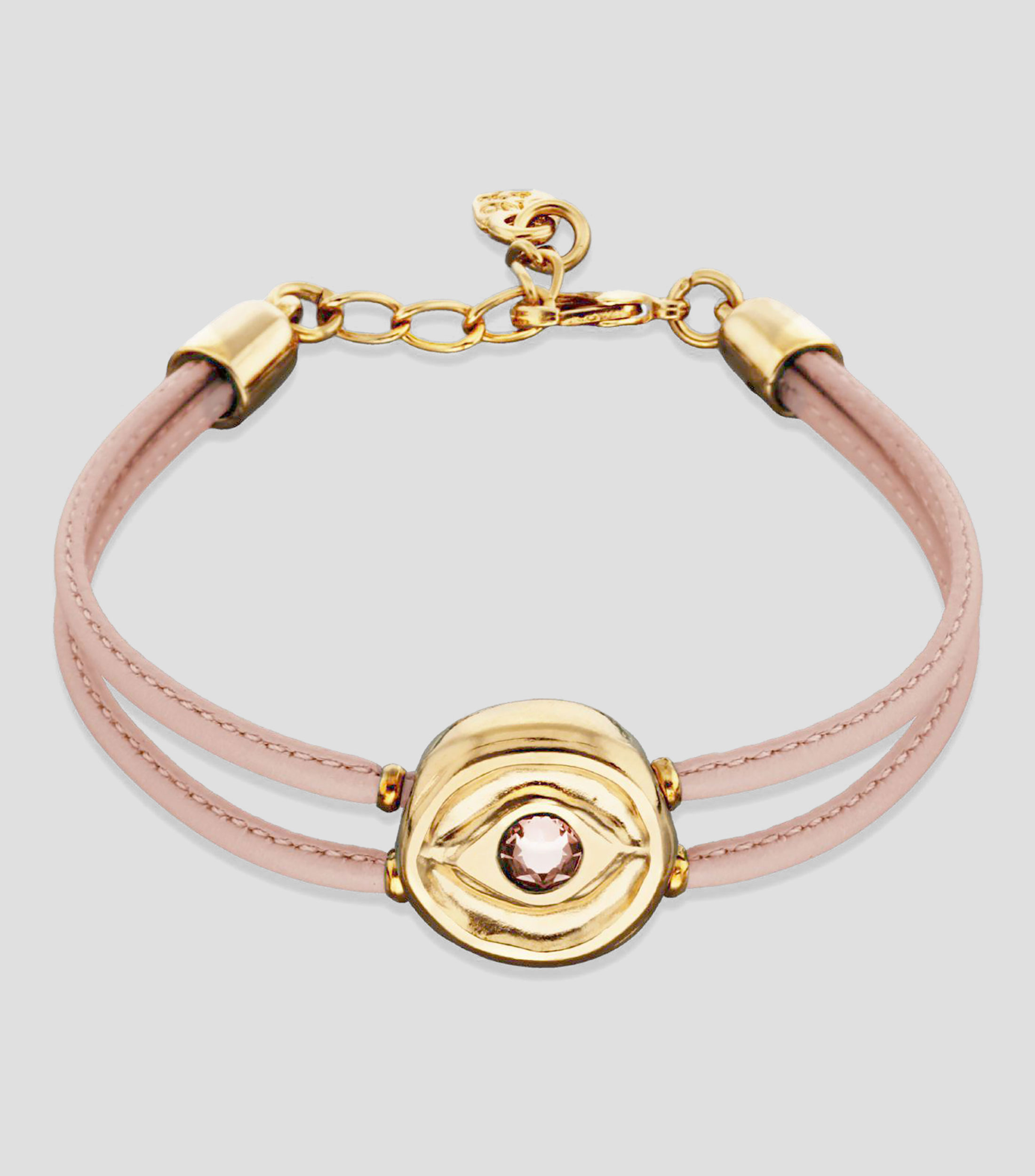 Pulsera rosa con ojo Mujer