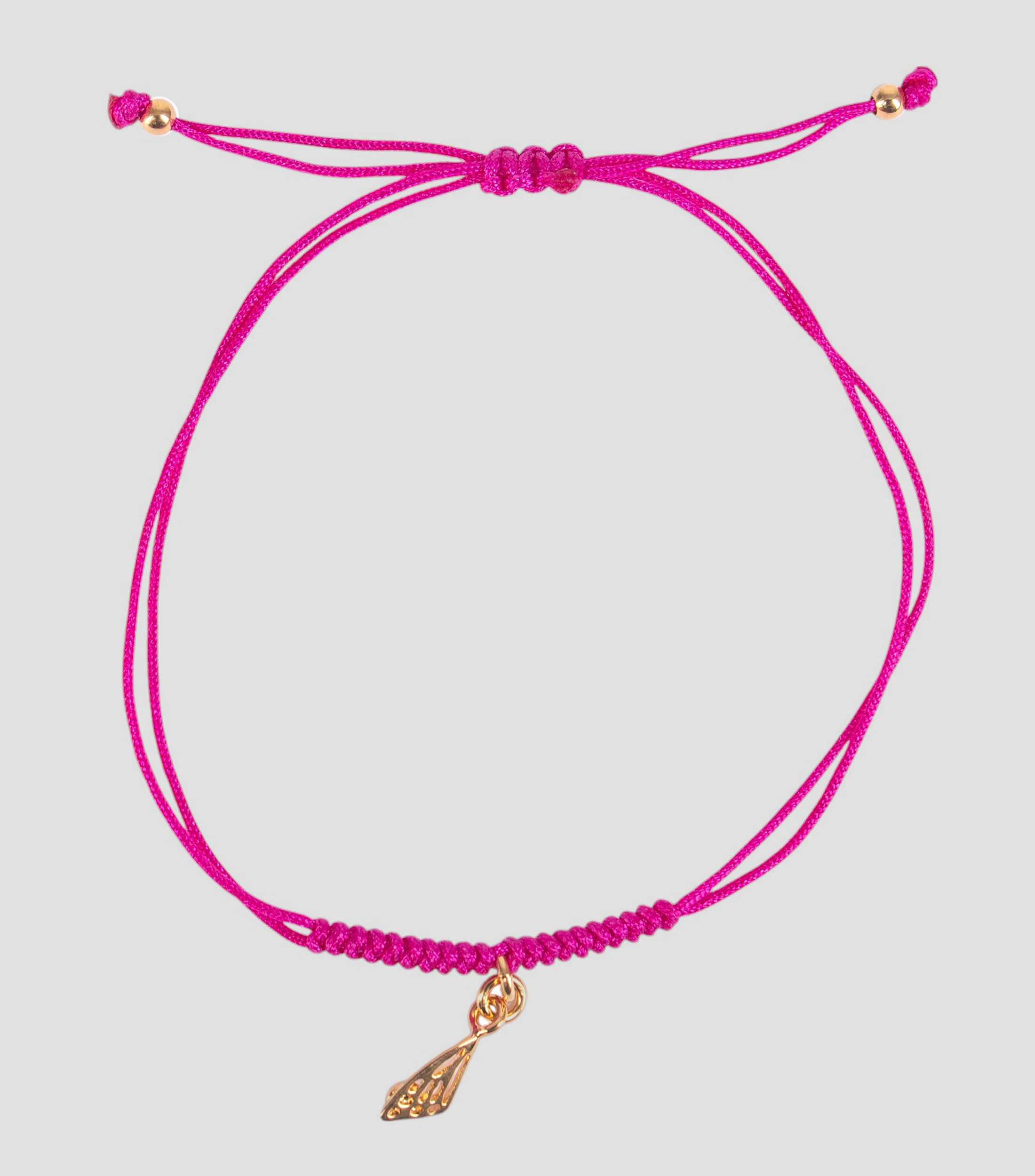 Brazalete fucsia con mariposa Mujer