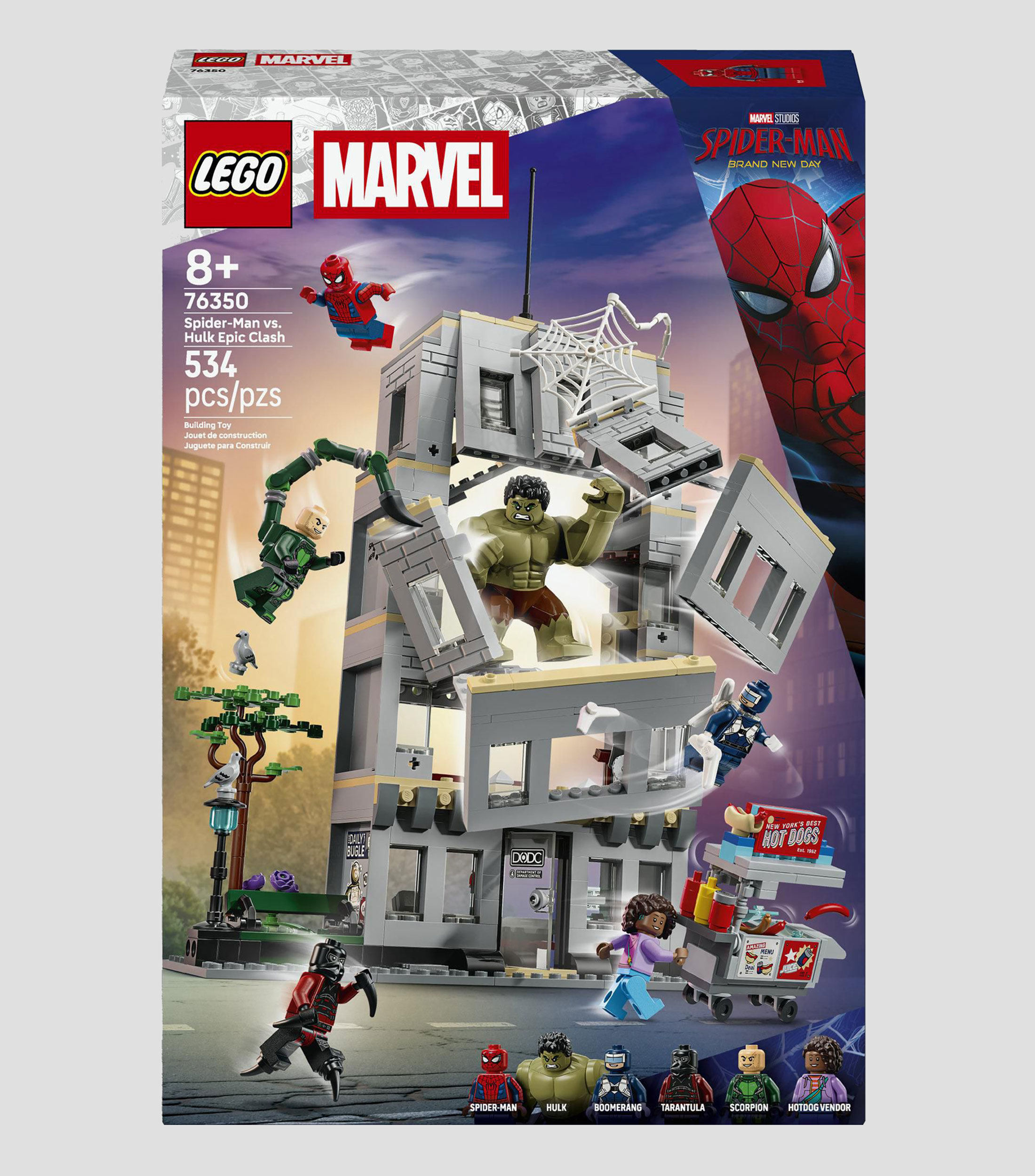 Lego Super Héroes Marvel Spider-Man vs. Hulk Choque Épico 76350