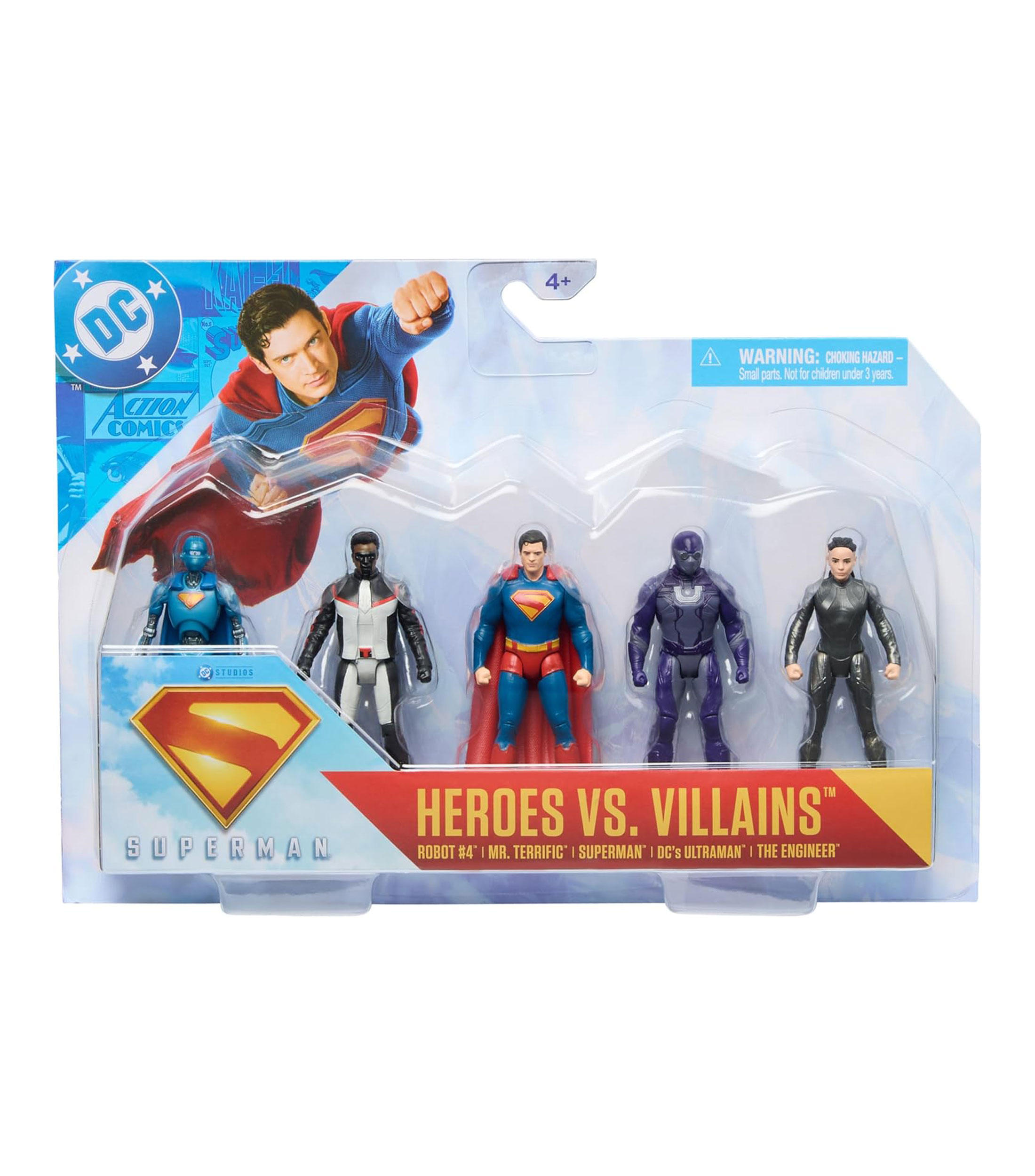 Set de 5 Figuras Heroes Vs. Villains de Superman