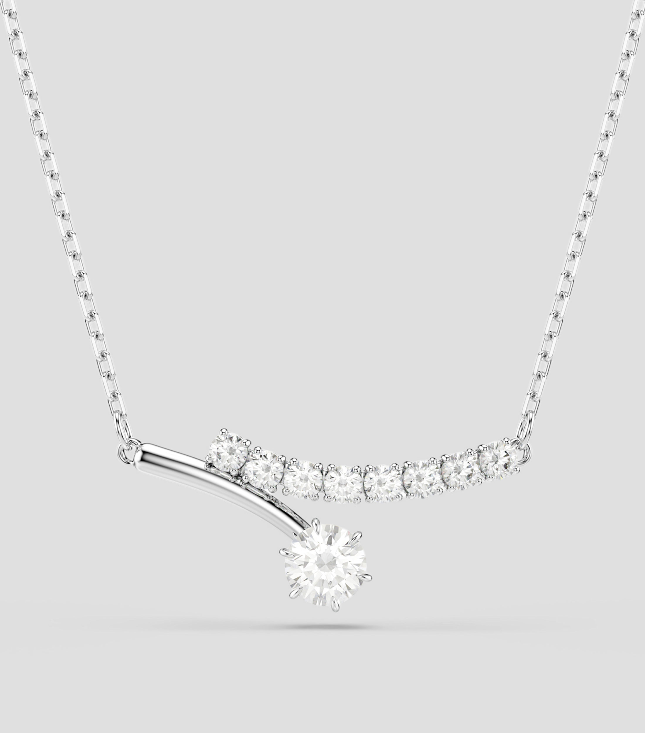 Collar de barra curvada con cristal colgante Matrix Mujer