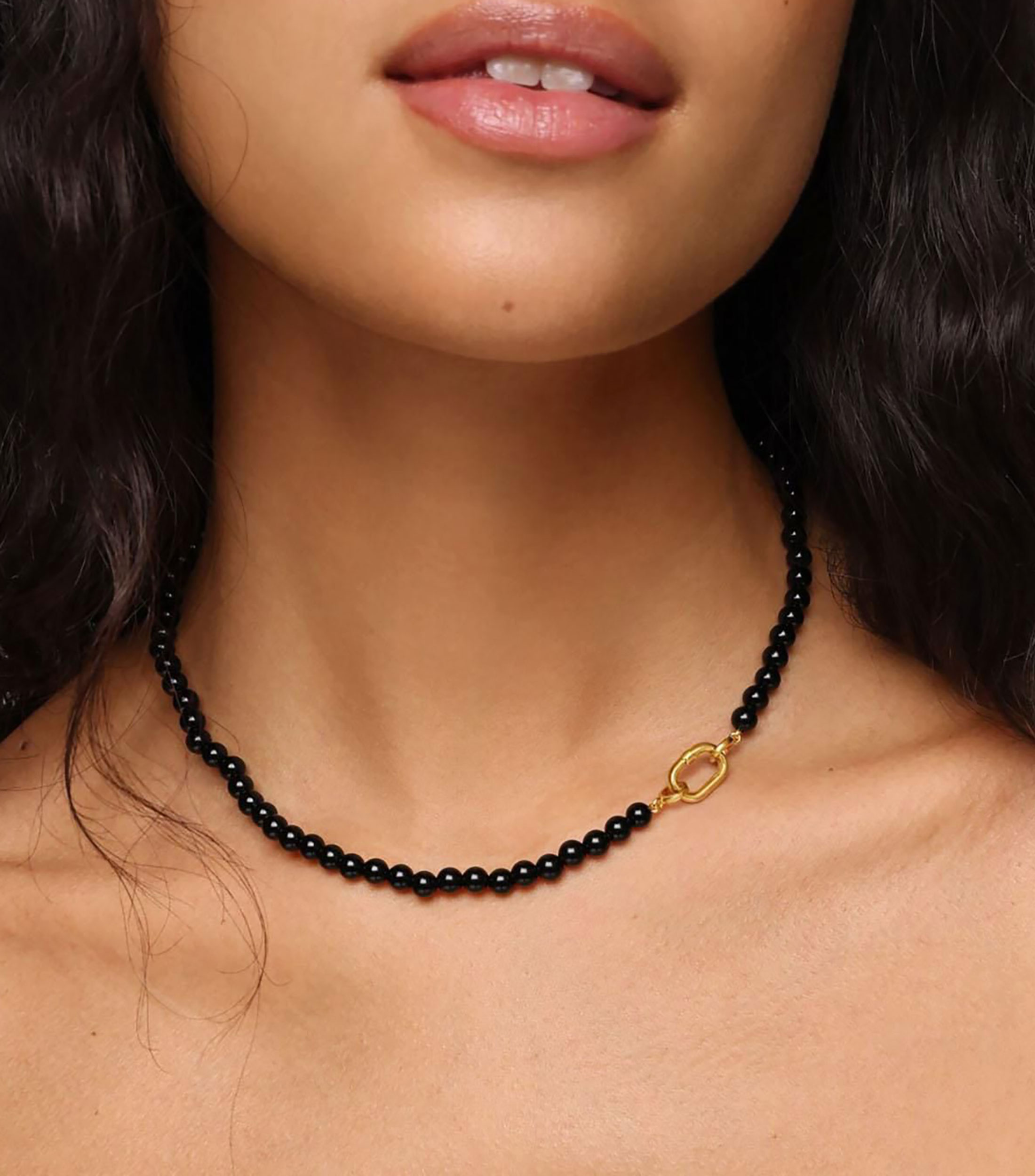 Collar en plata Hold Oval Mujer