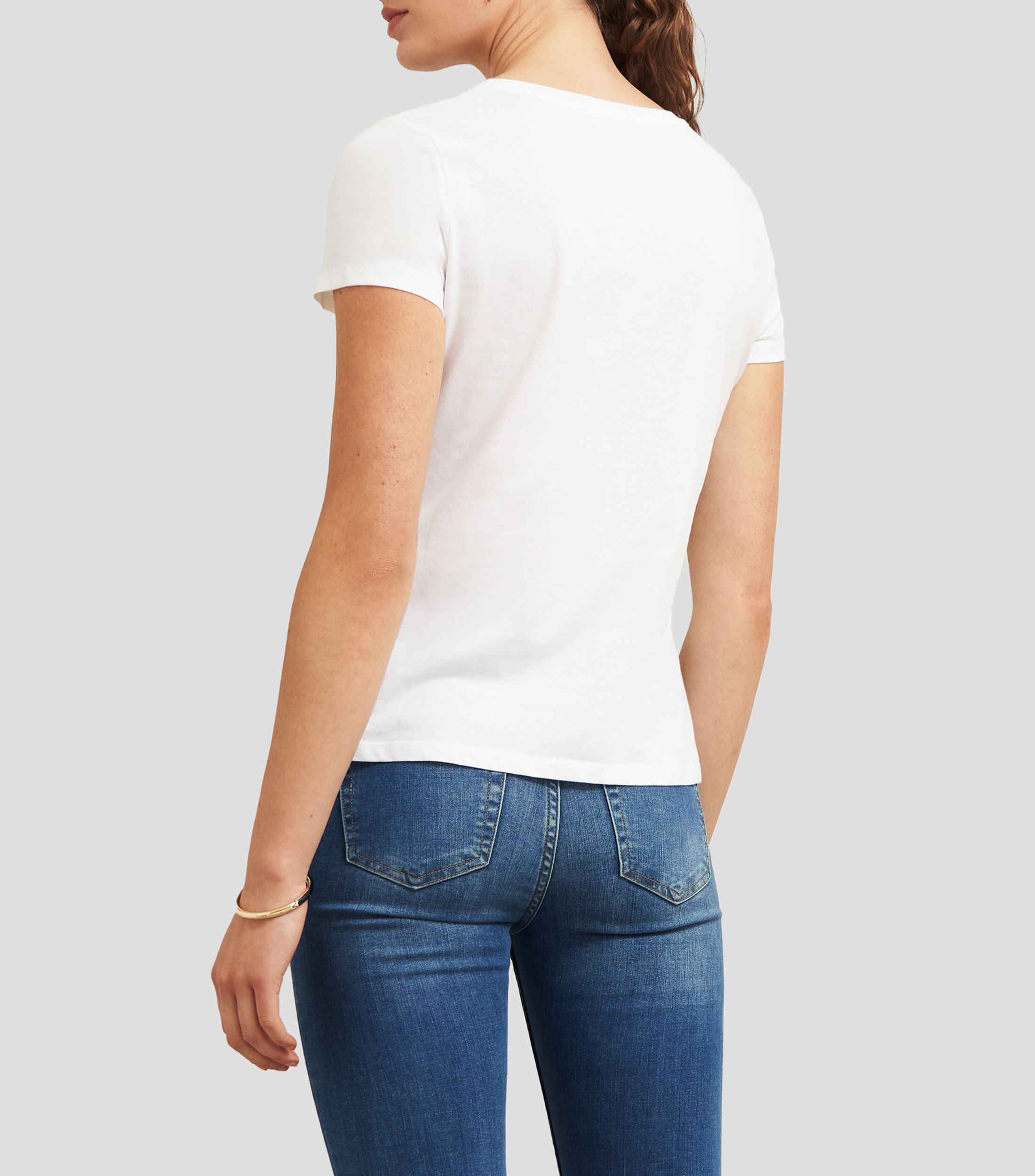 Playera cuello redondo manga corta Mujer