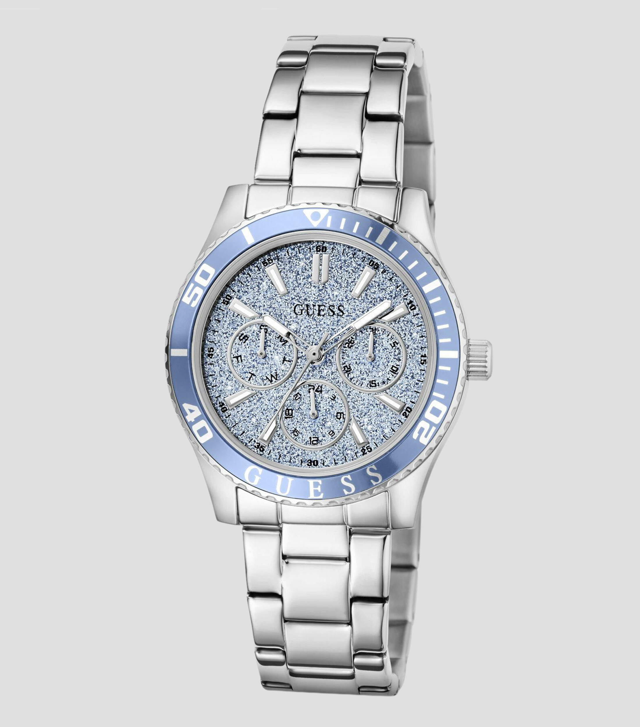 Reloj para Mujer Mariana Casual Plata, Azul Hielo