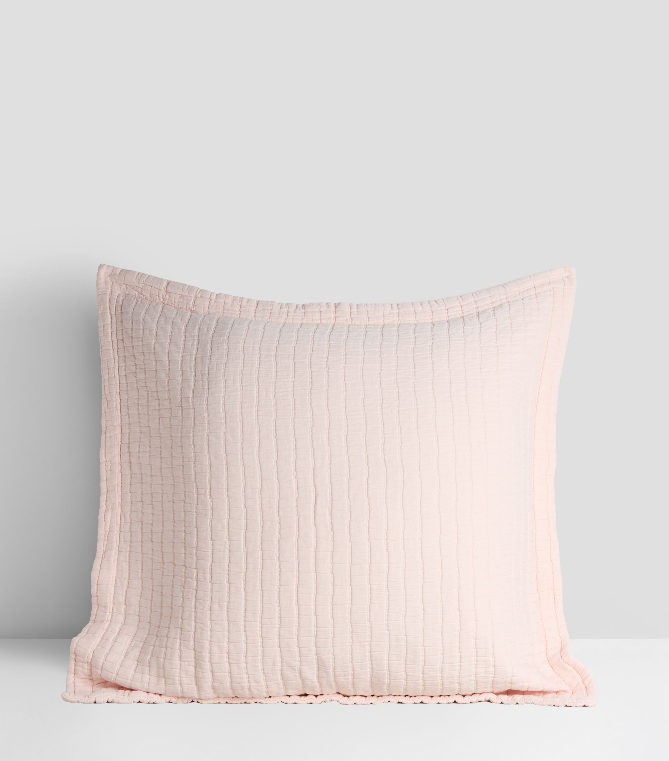 Funda para almohada Euro en algodón Minimal rosa