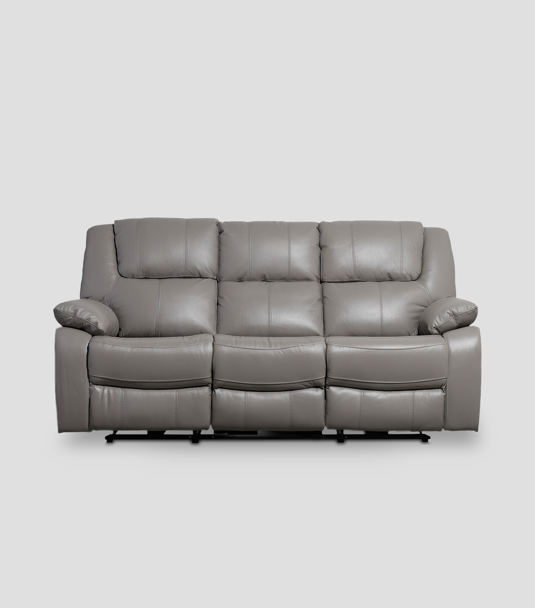 Sofá Reclinable Eléctrico de 3 asientos en piel Mark