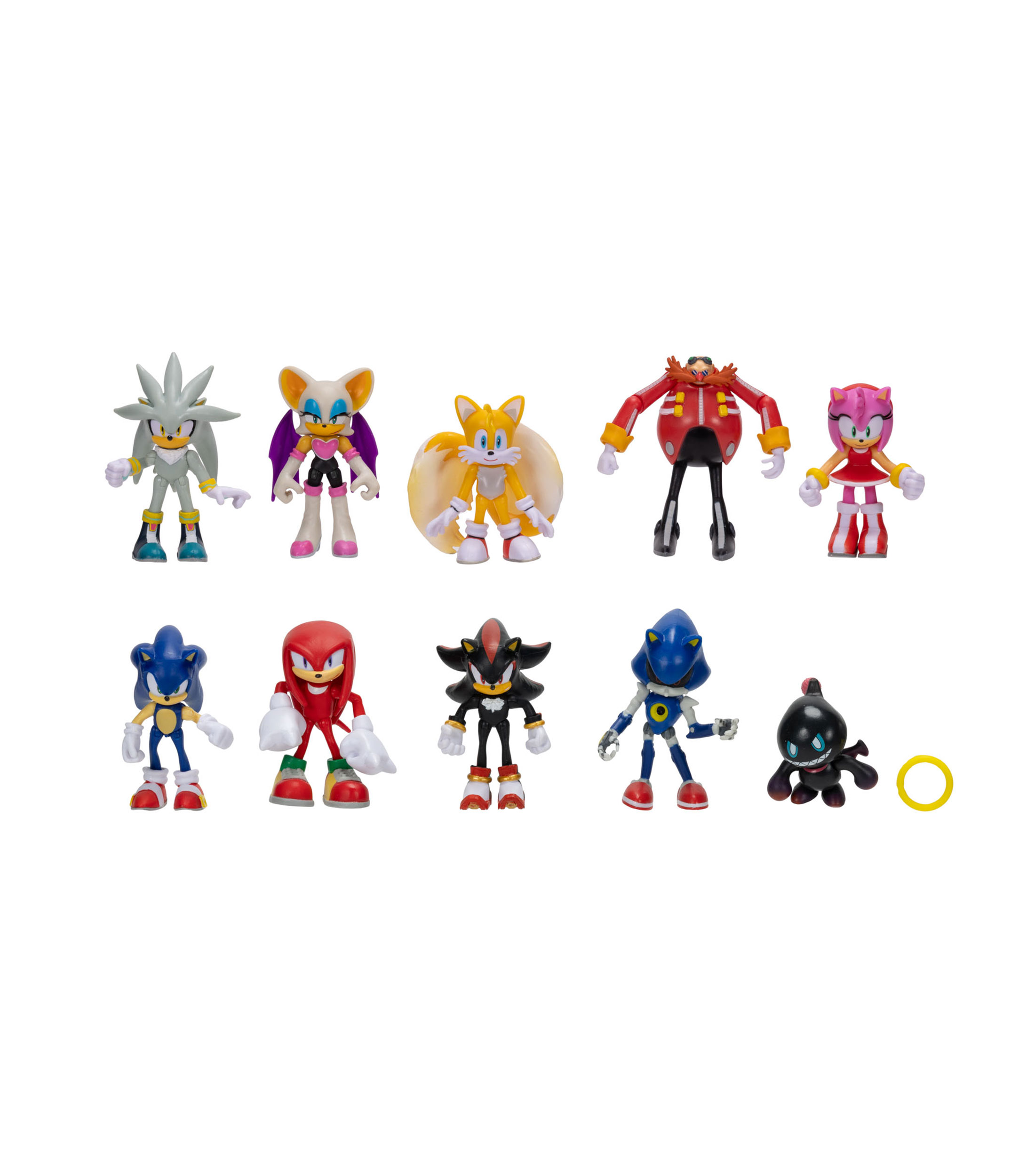 Set 10 Figuras de Acción Sonic Amigos y Enemigos