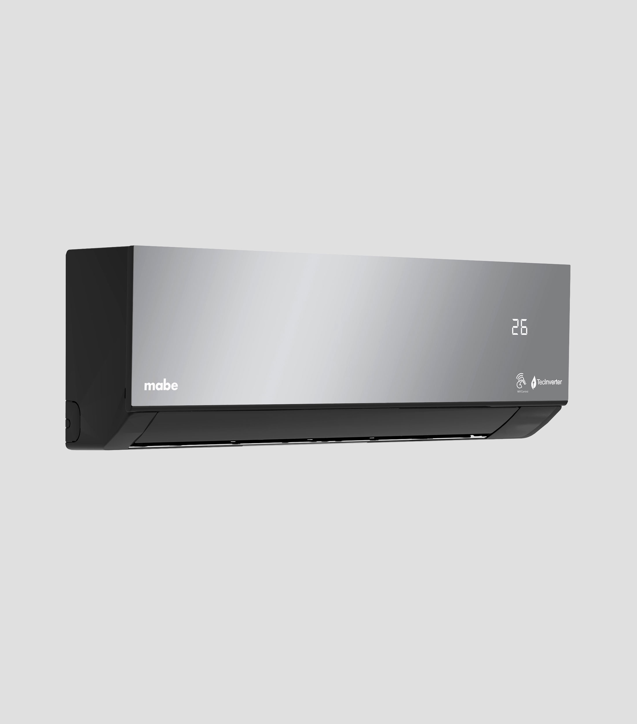 Aire acondicionado Minisplit Espejo Inverter, 12,000 BTUaposs, 1 tonelada, 220 V, Frio