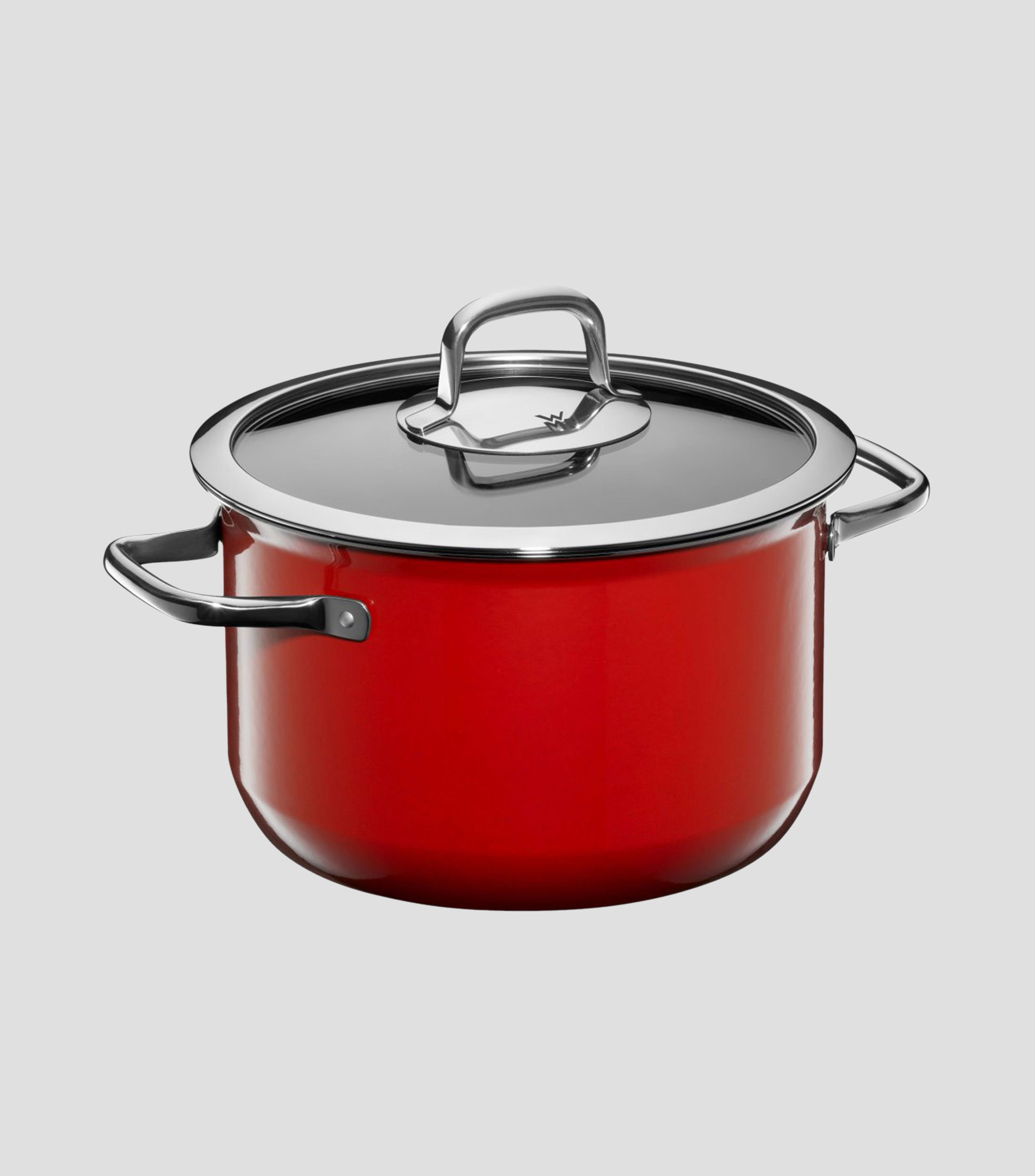 Set de Cacerolas en acero Compact Fusiontec Rojo