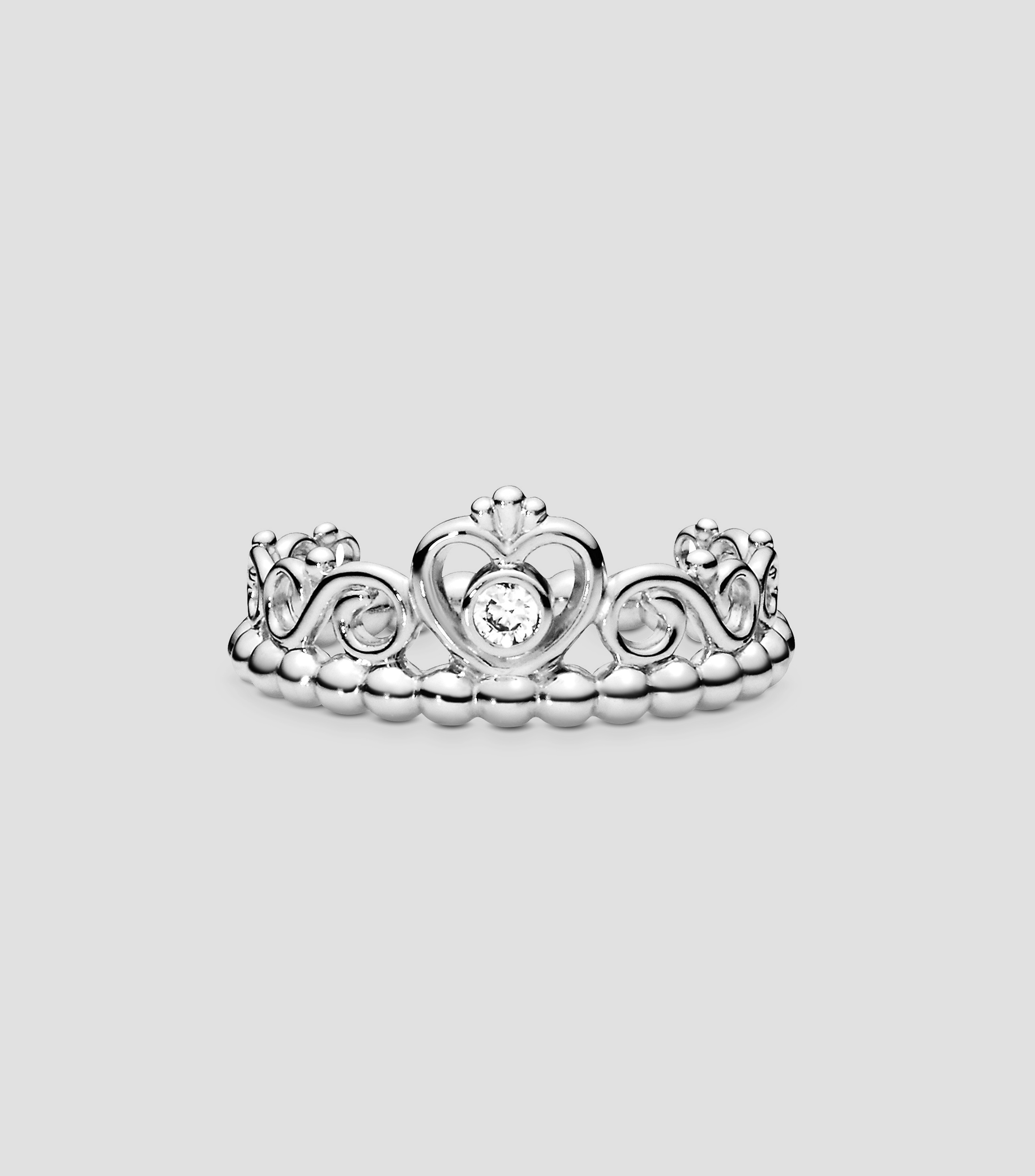 Anillo en plata Princesa Corona de Tiara Mujer Talla: 48