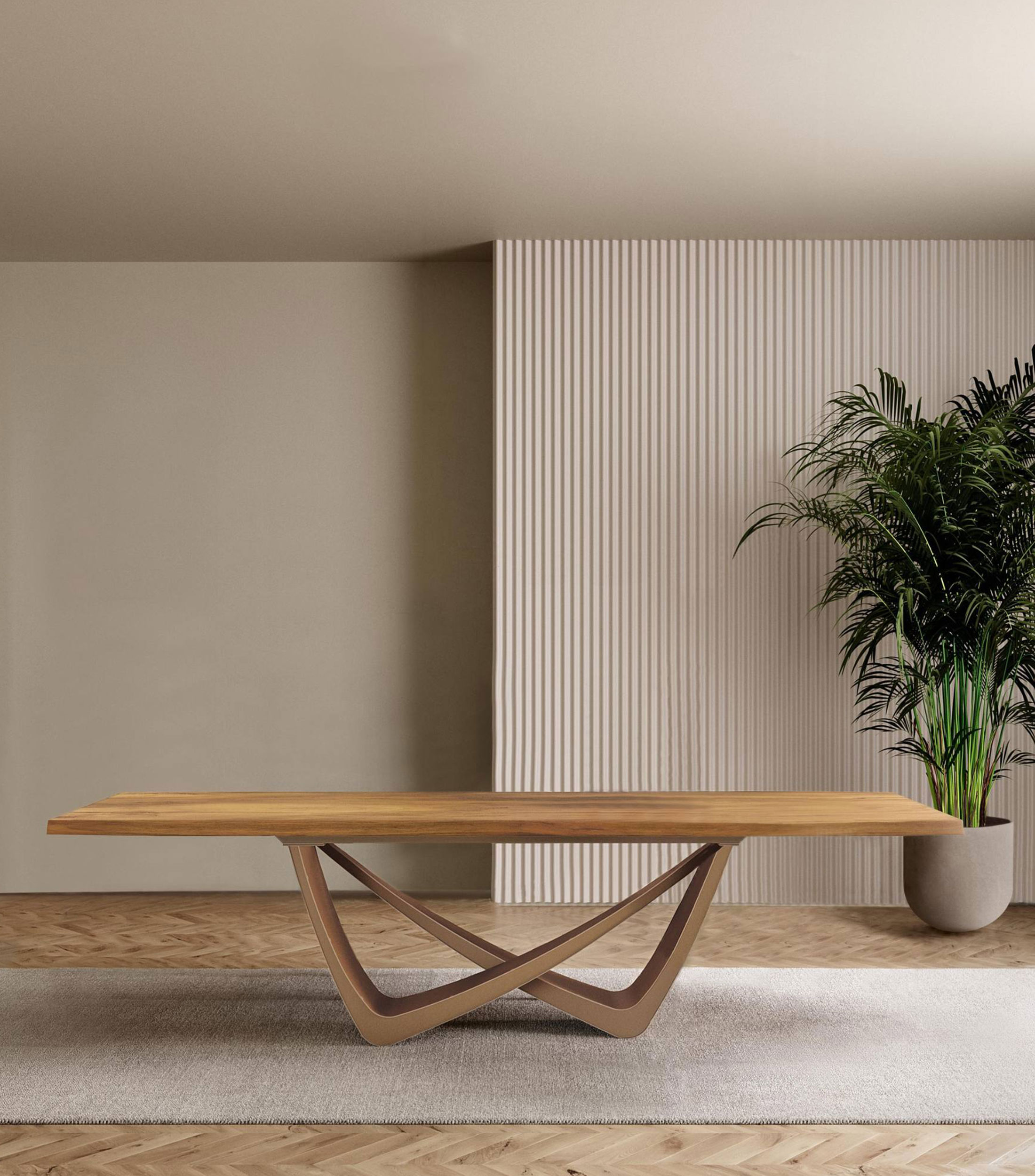 Mesa de Comedor Bach en madera de roble