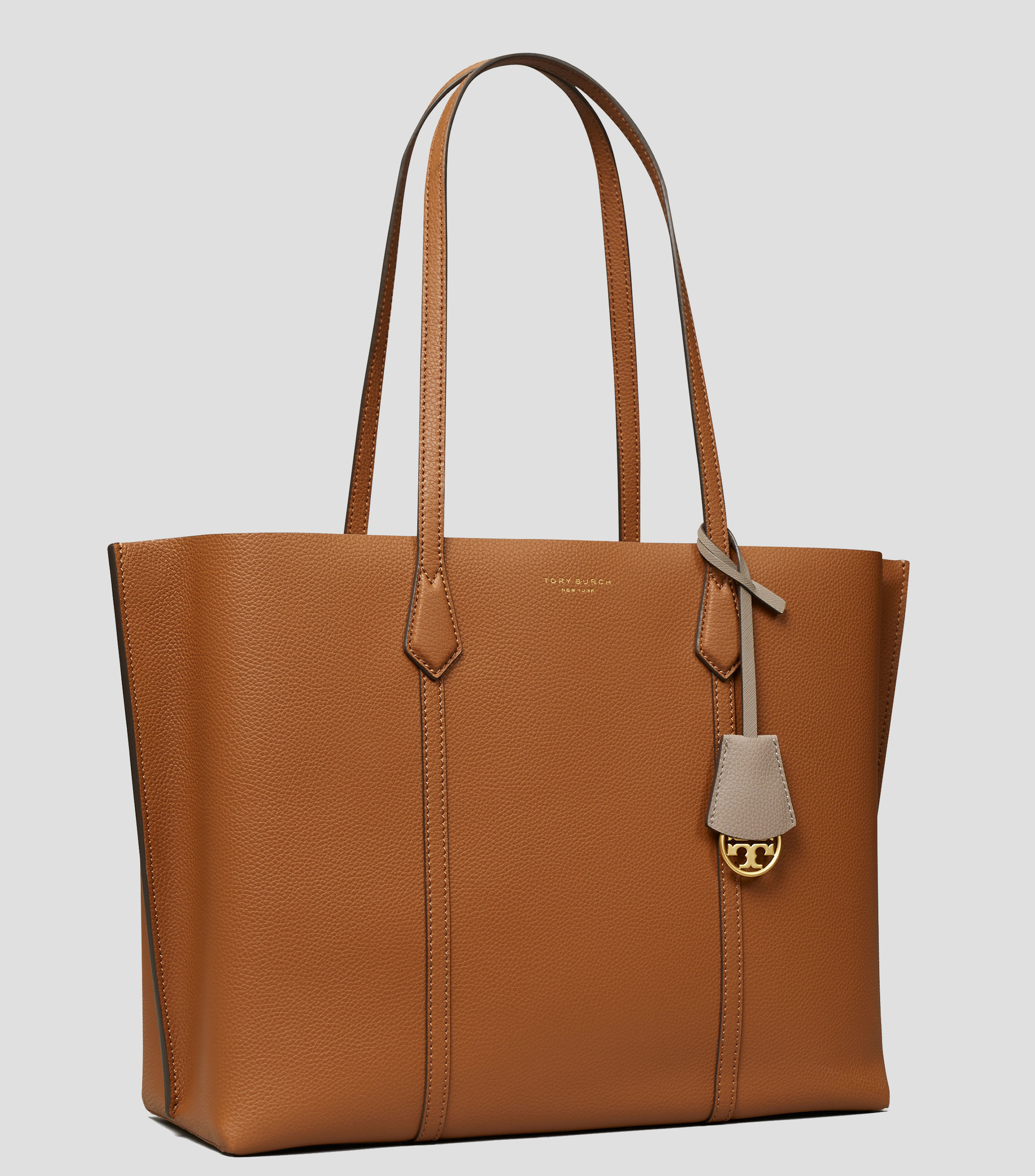 Tory Burch Bolsa Tote Caf en piel Perry Triple Mujer El