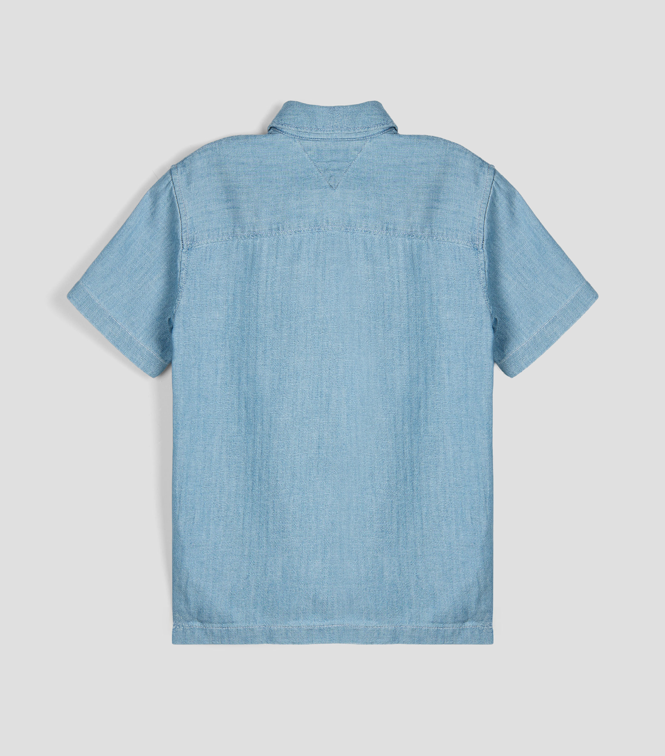 Camisa con microdiseños manga corta Niño