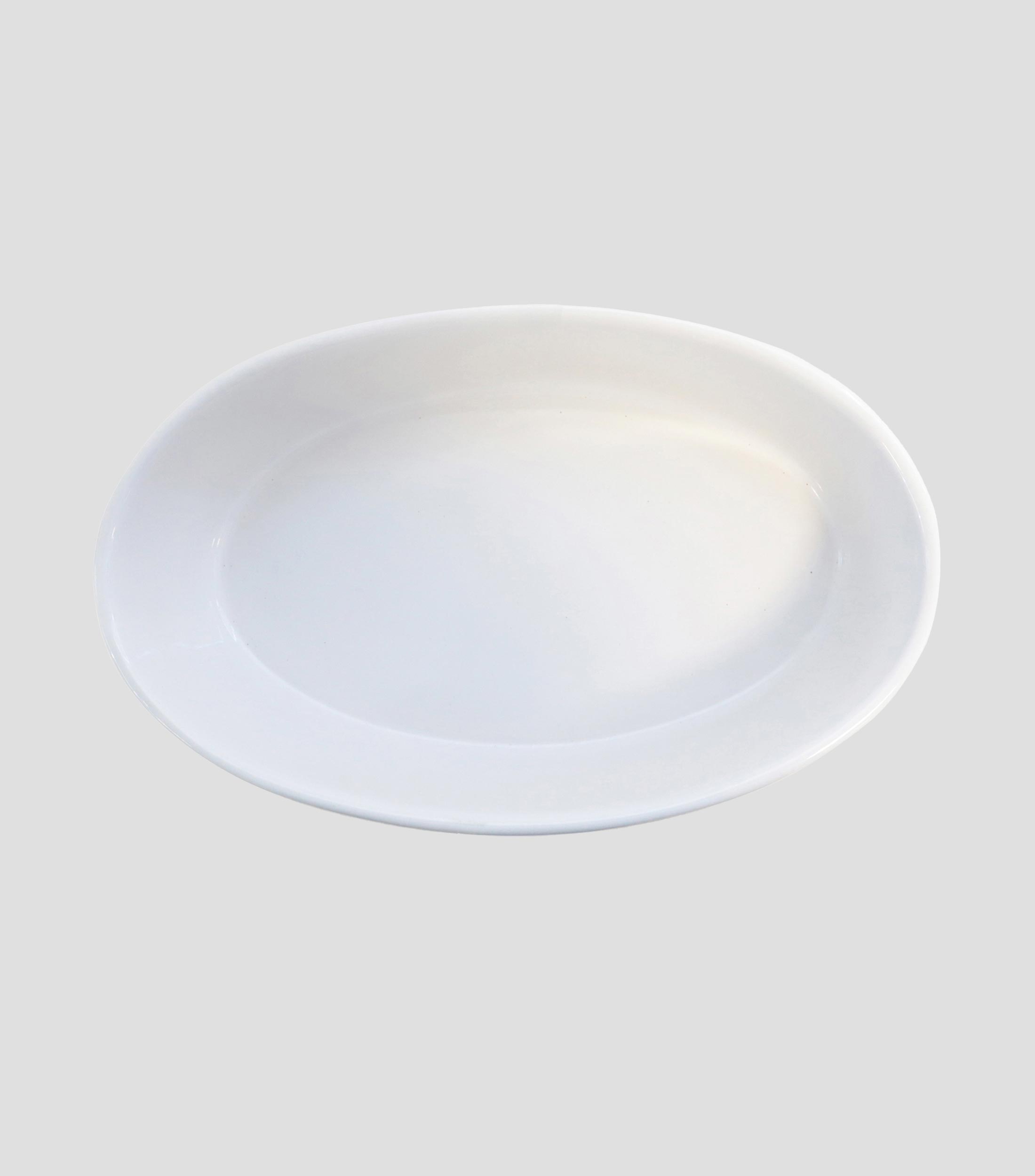 Refractario Ovalado Gourmet Blanco