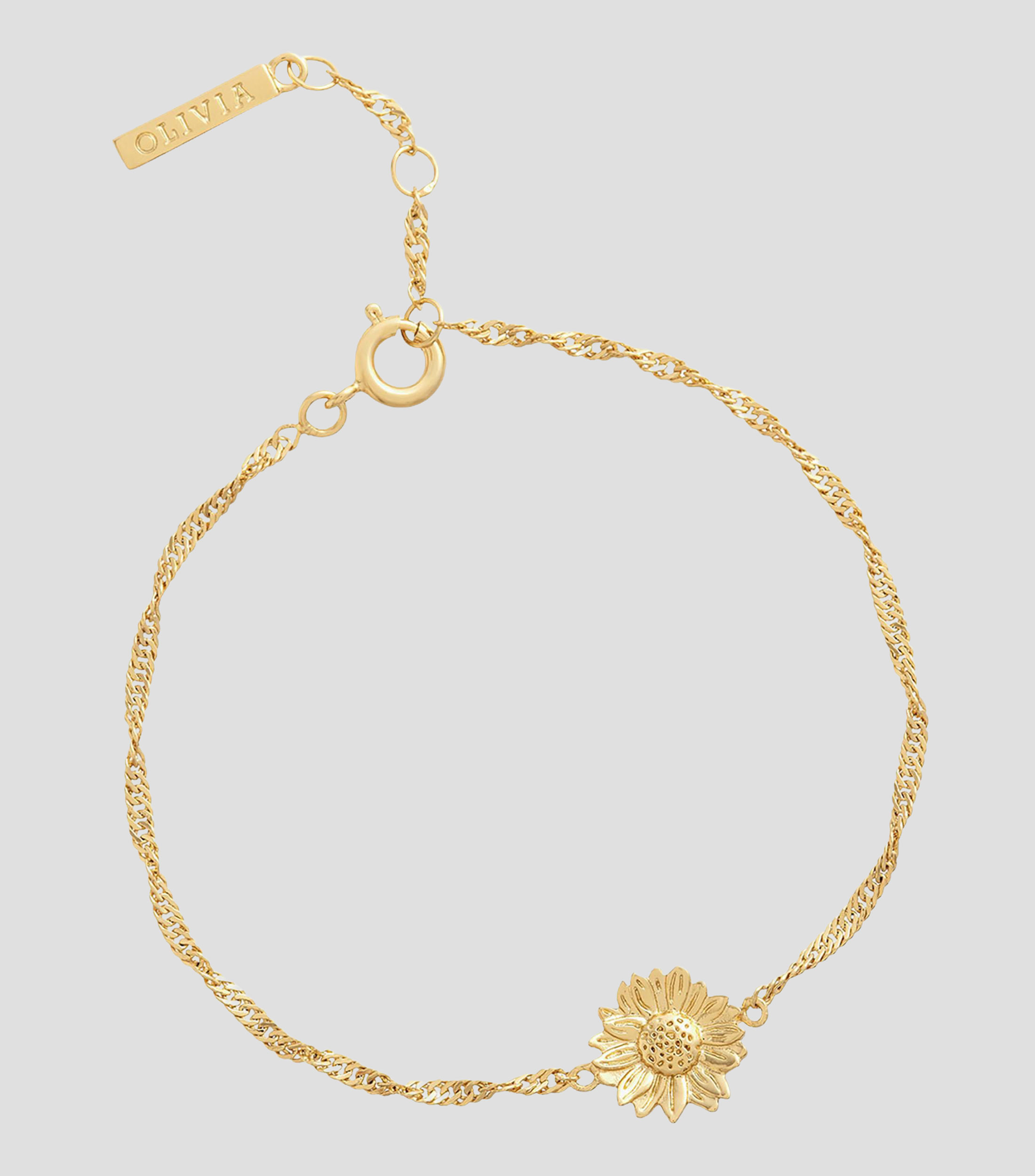 Pulsera con dije de girasol Sunflower Mujer