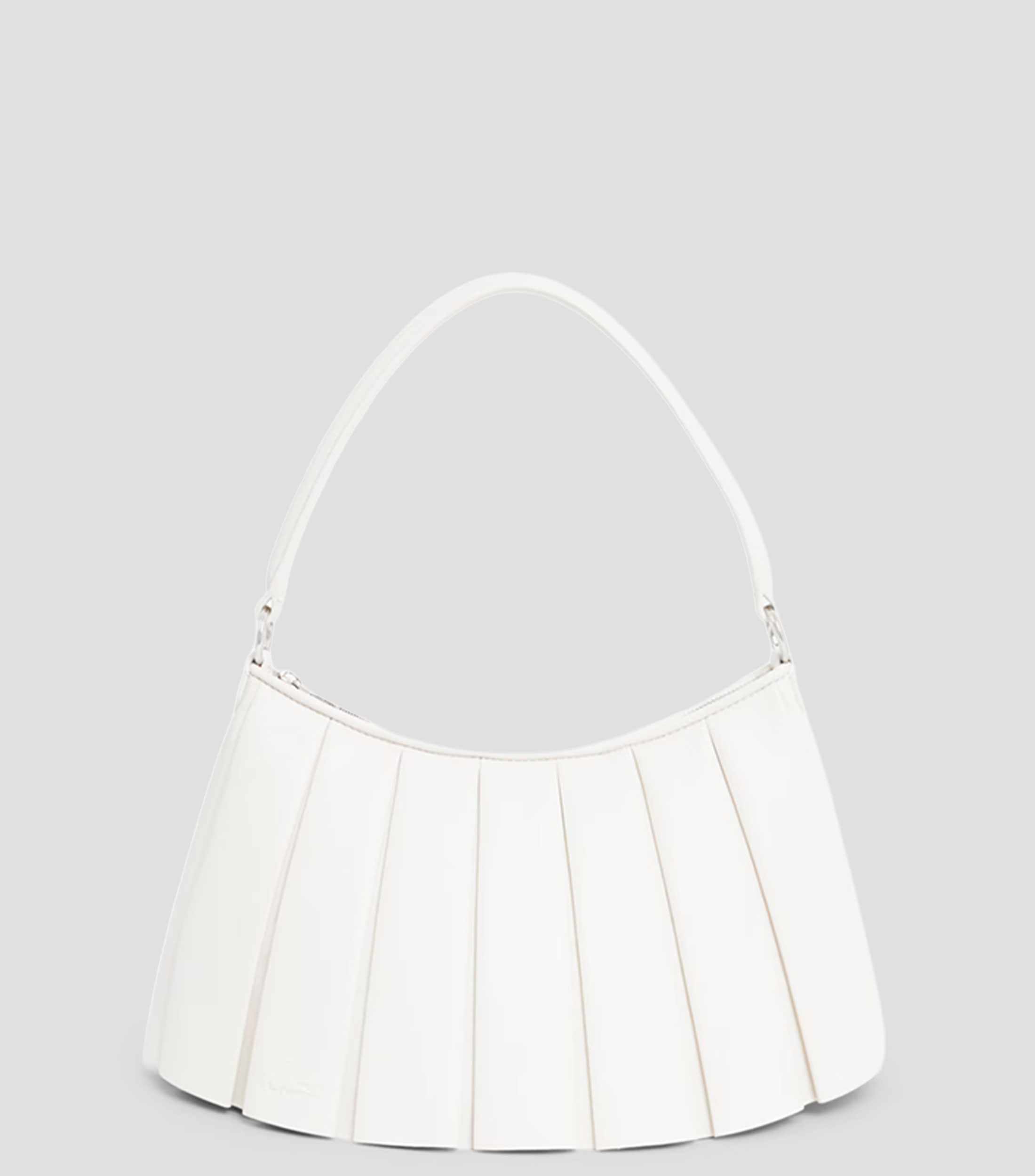 Bolsa shoulder lisa con detalle plisado Mujer