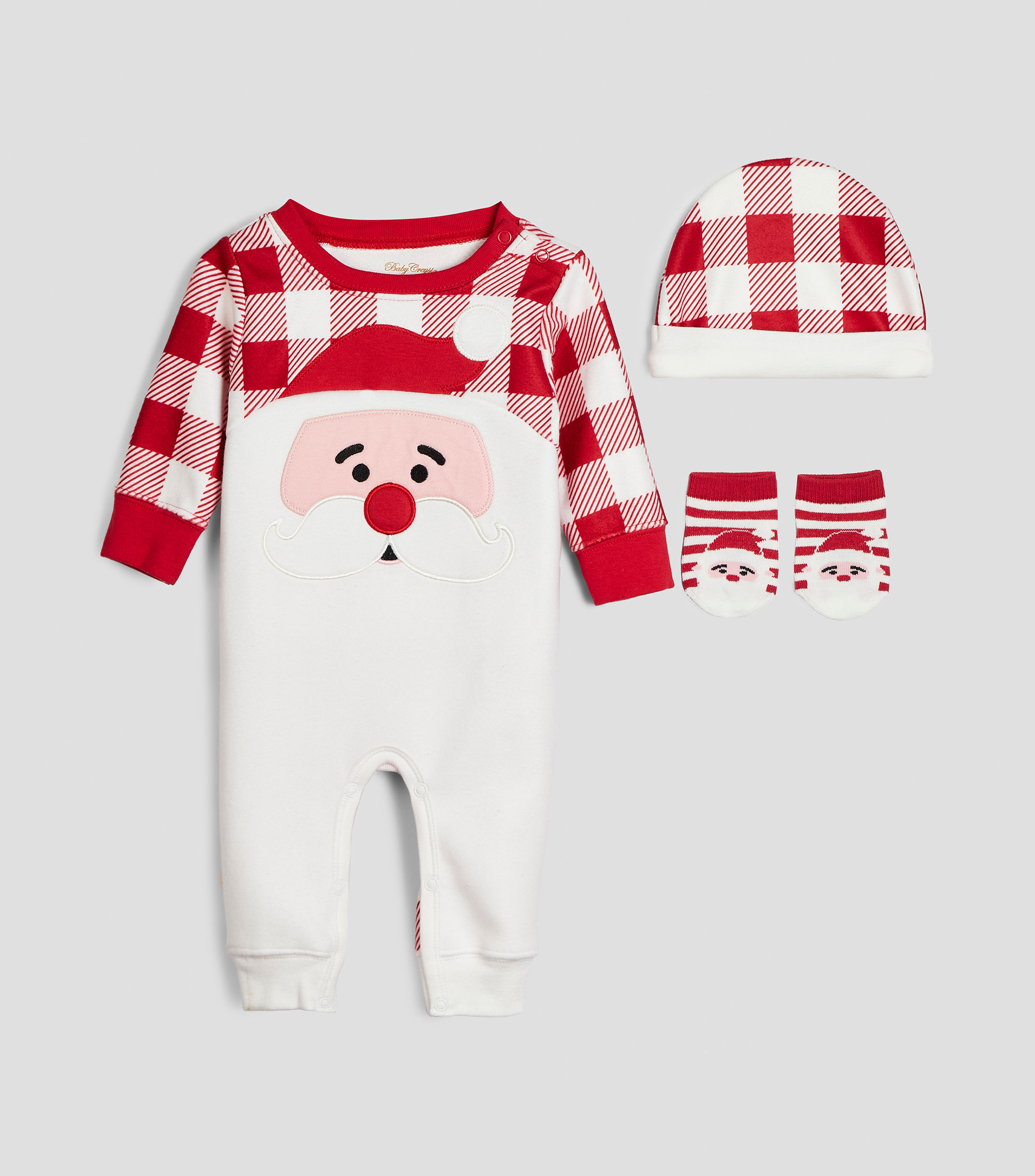 Mameluco 3 piezas Santa Claus Bebé
