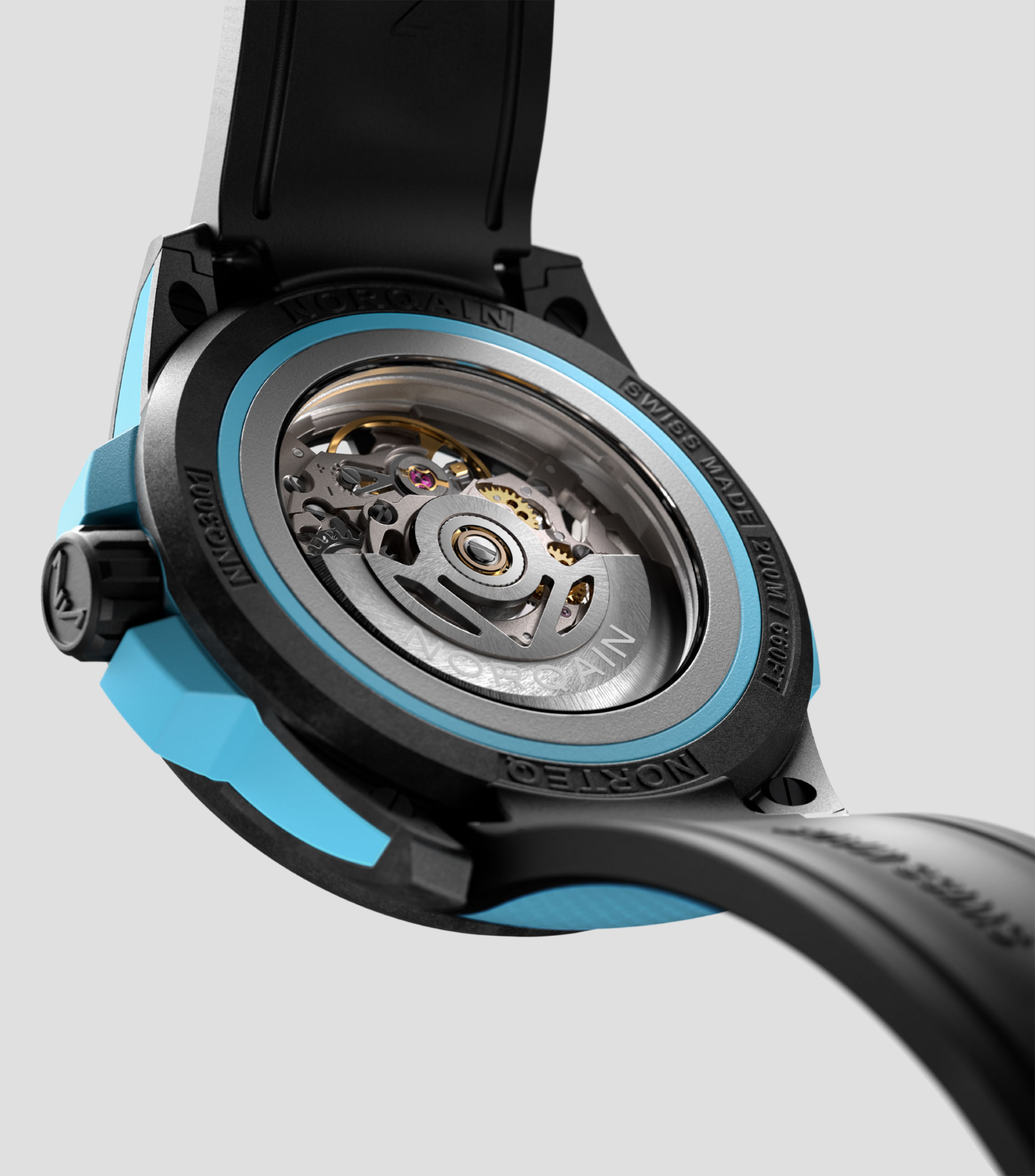 Reloj Unisex Wild One Deportivo Negro, Azul