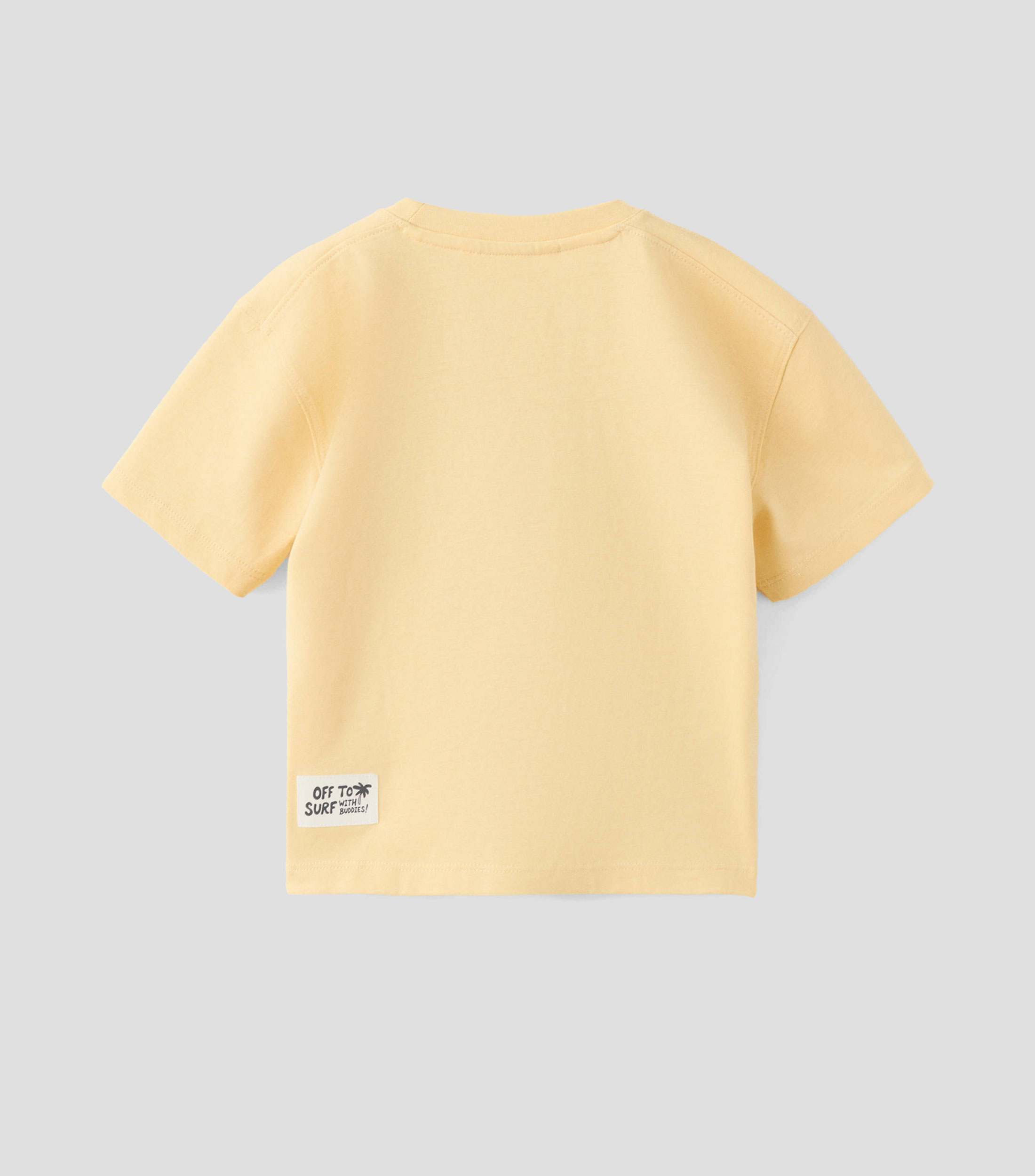 Playera cuello redondo manga corta con estampado Niño